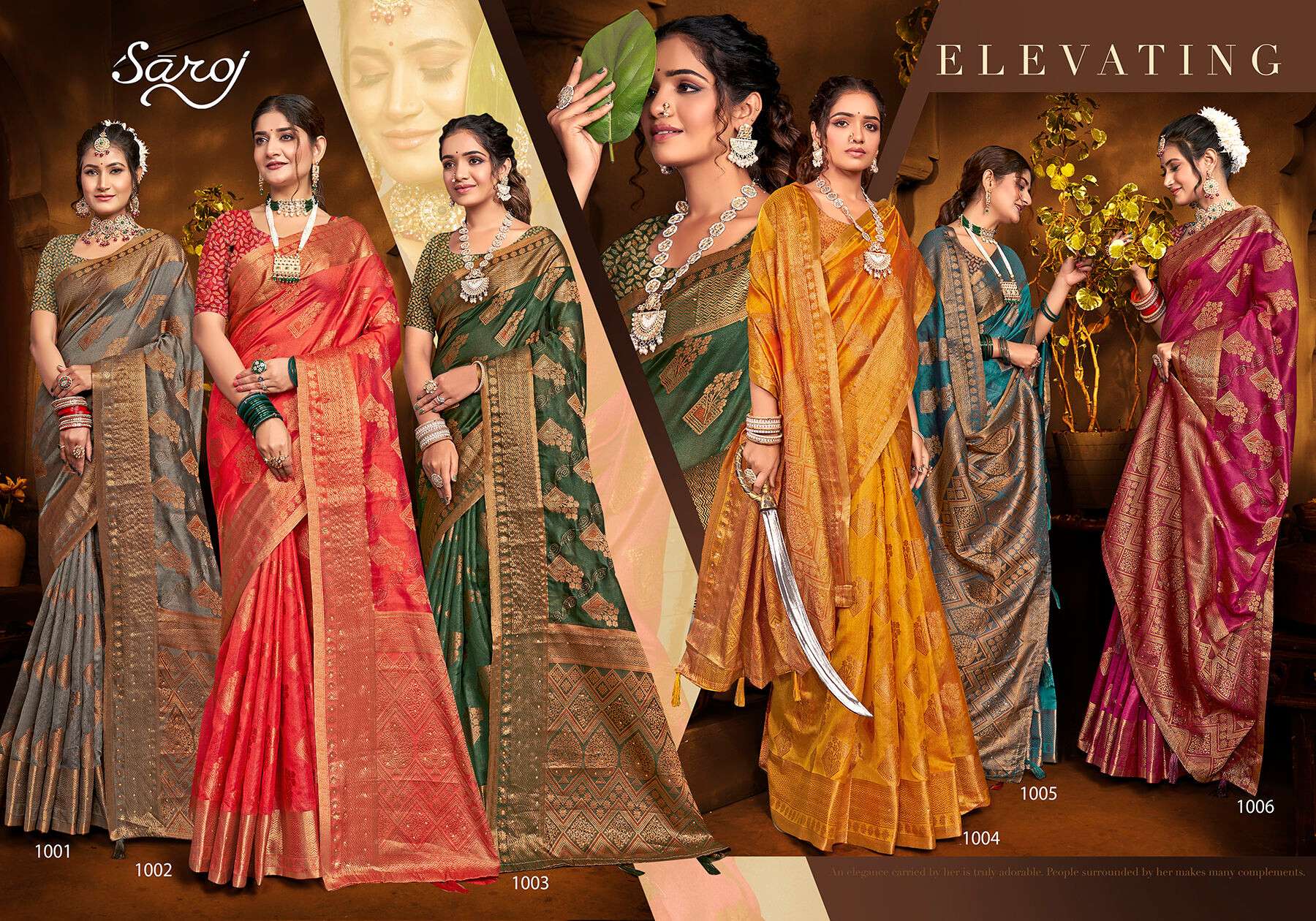 Saroj Gautami vol.4 Soft khadi organza saree Saree Wholesale catalog    