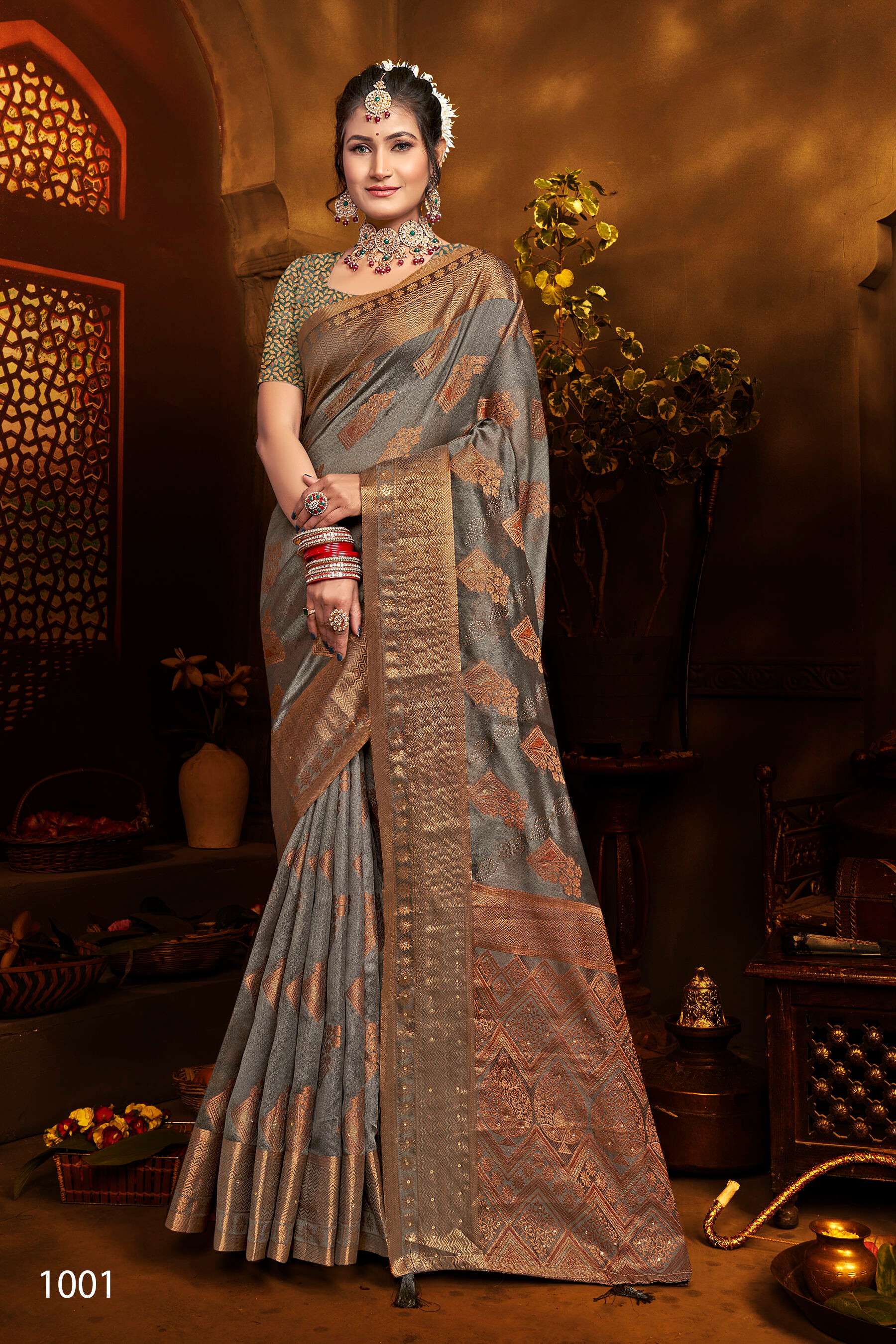Saroj Gautami vol.4 Soft khadi organza saree Saree Wholesale catalog    