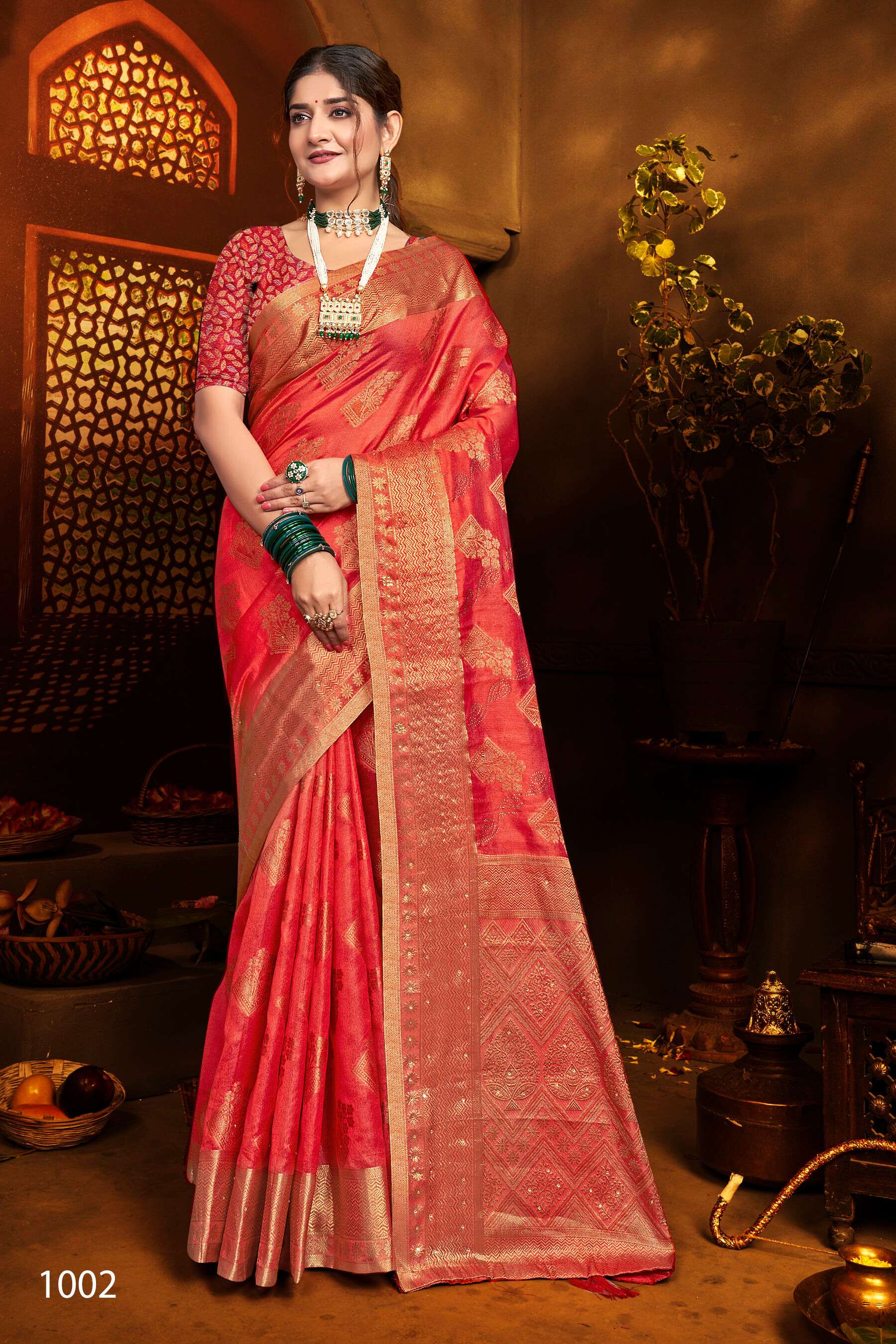 Saroj Gautami vol.4 Soft khadi organza saree Saree Wholesale catalog    
