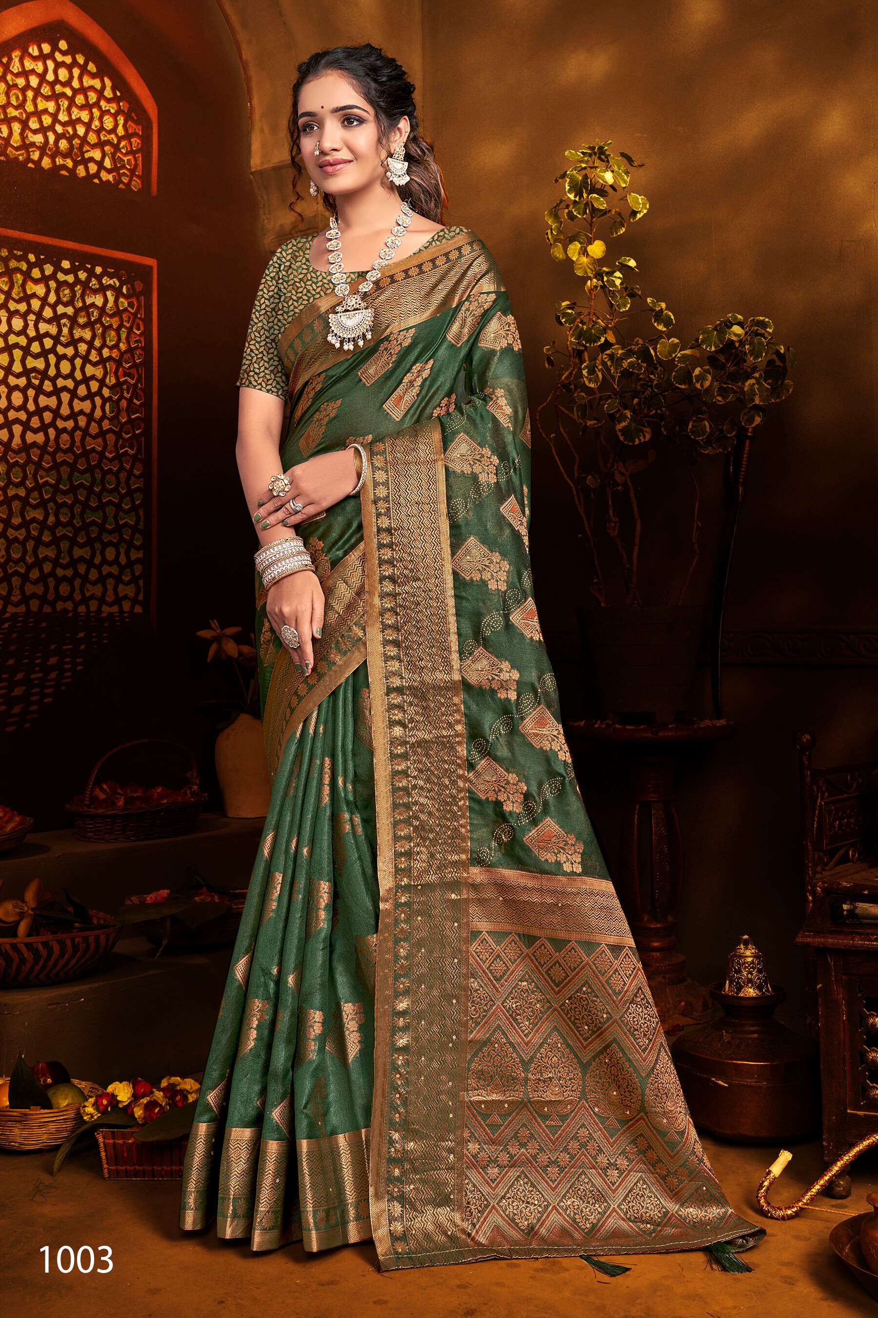 Saroj Gautami vol.4 Soft khadi organza saree Saree Wholesale catalog    
