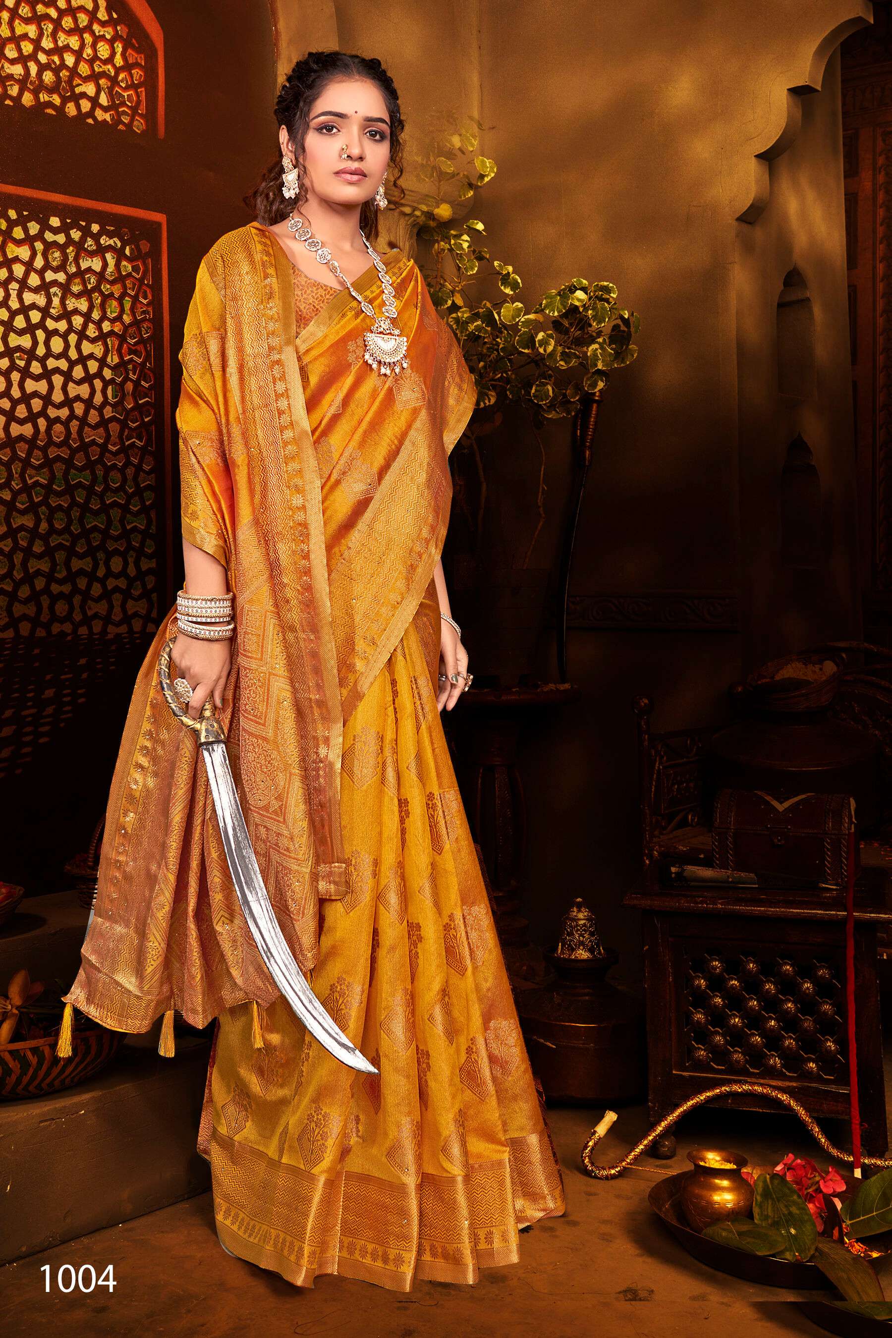 Saroj Gautami vol.4 Soft khadi organza saree Saree Wholesale catalog    