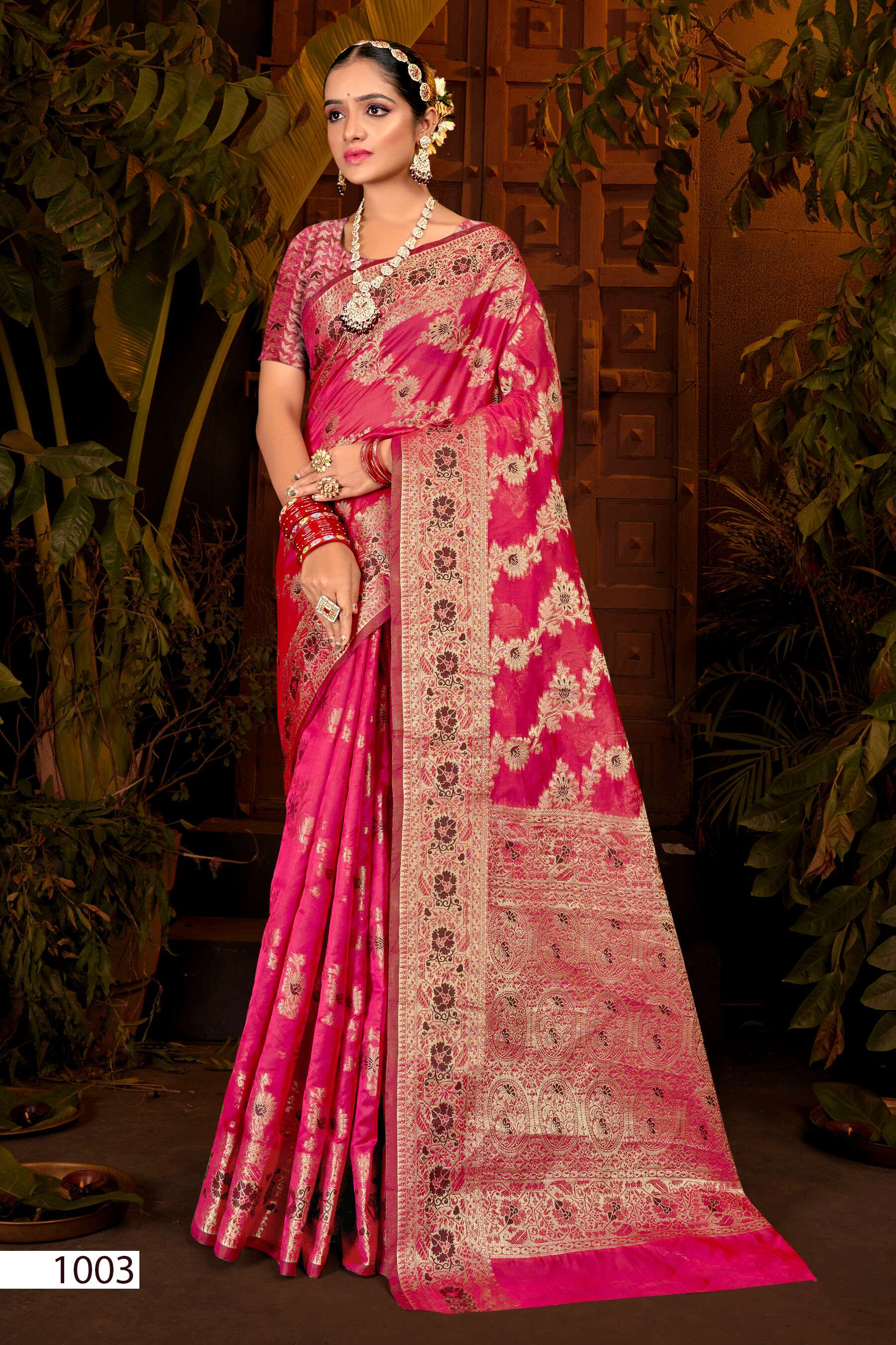 Saroj Haar Shringar vol.6 Premium cxc bright organza silk in bright matching  Saree Wholesale catalog    