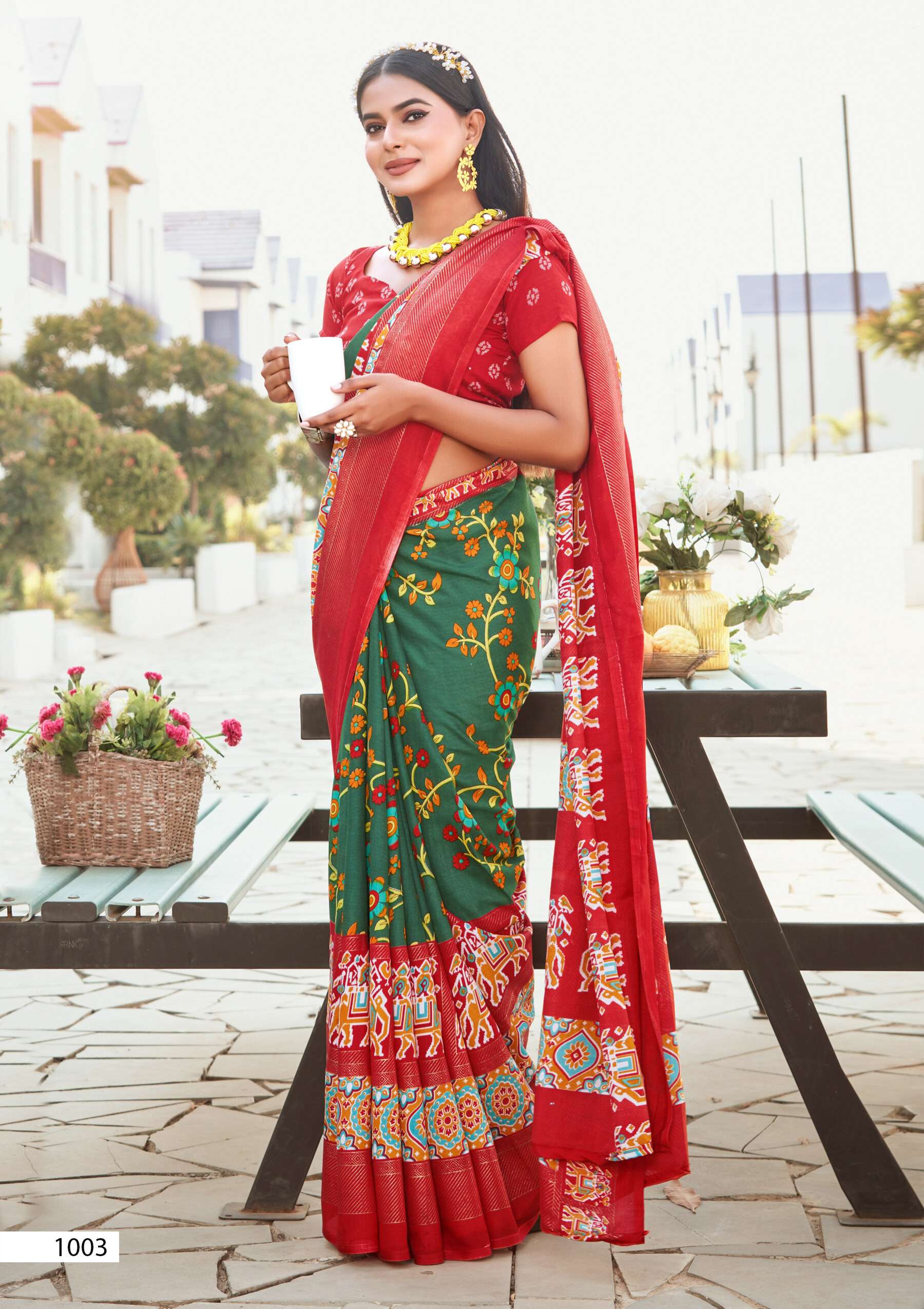 Saroj Ikkaya Patola  Vol 1 Soft  cotton silk saree  Wholesale catalog    