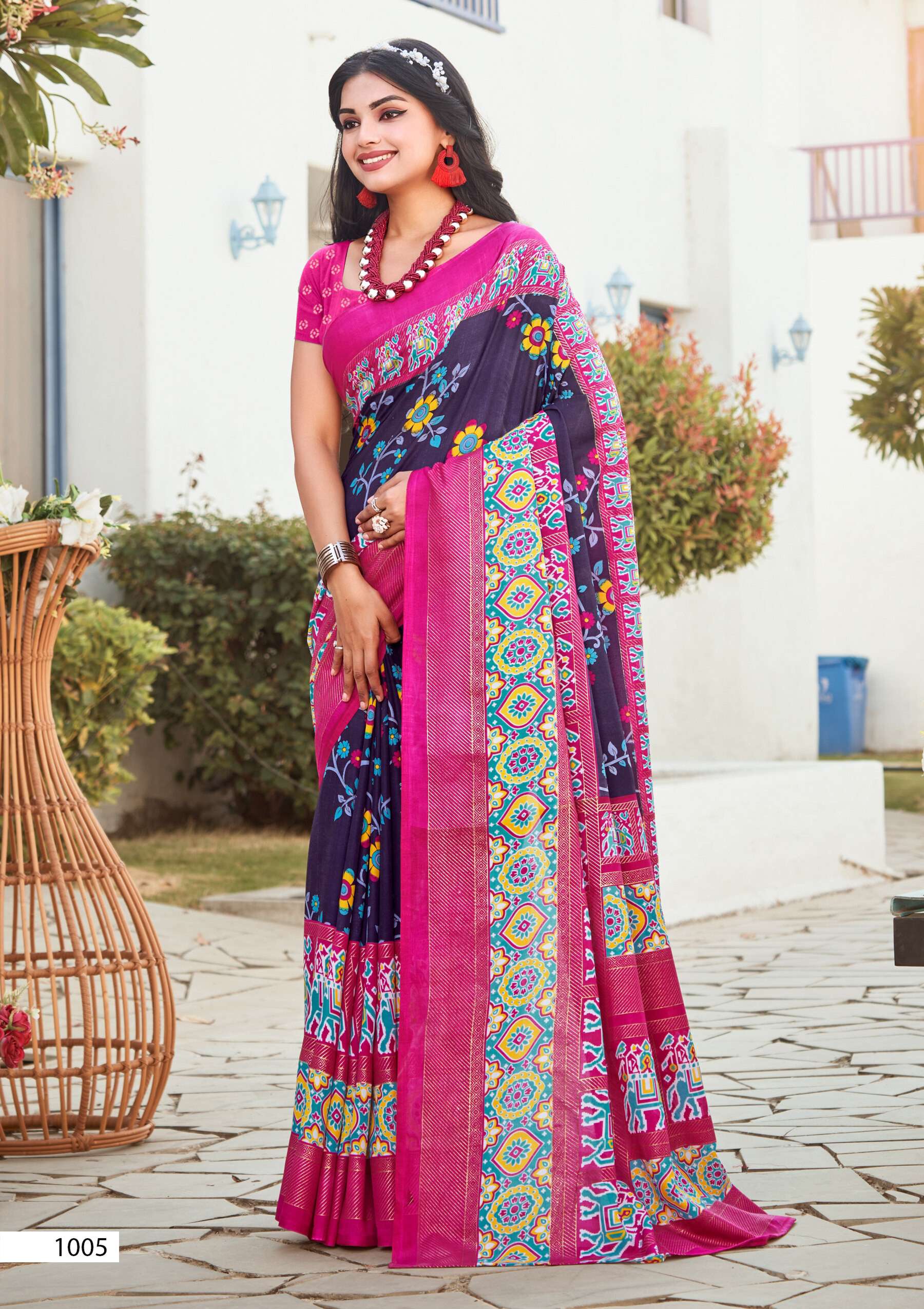 Saroj Ikkaya Patola  Vol 1 Soft  cotton silk saree  Wholesale catalog    