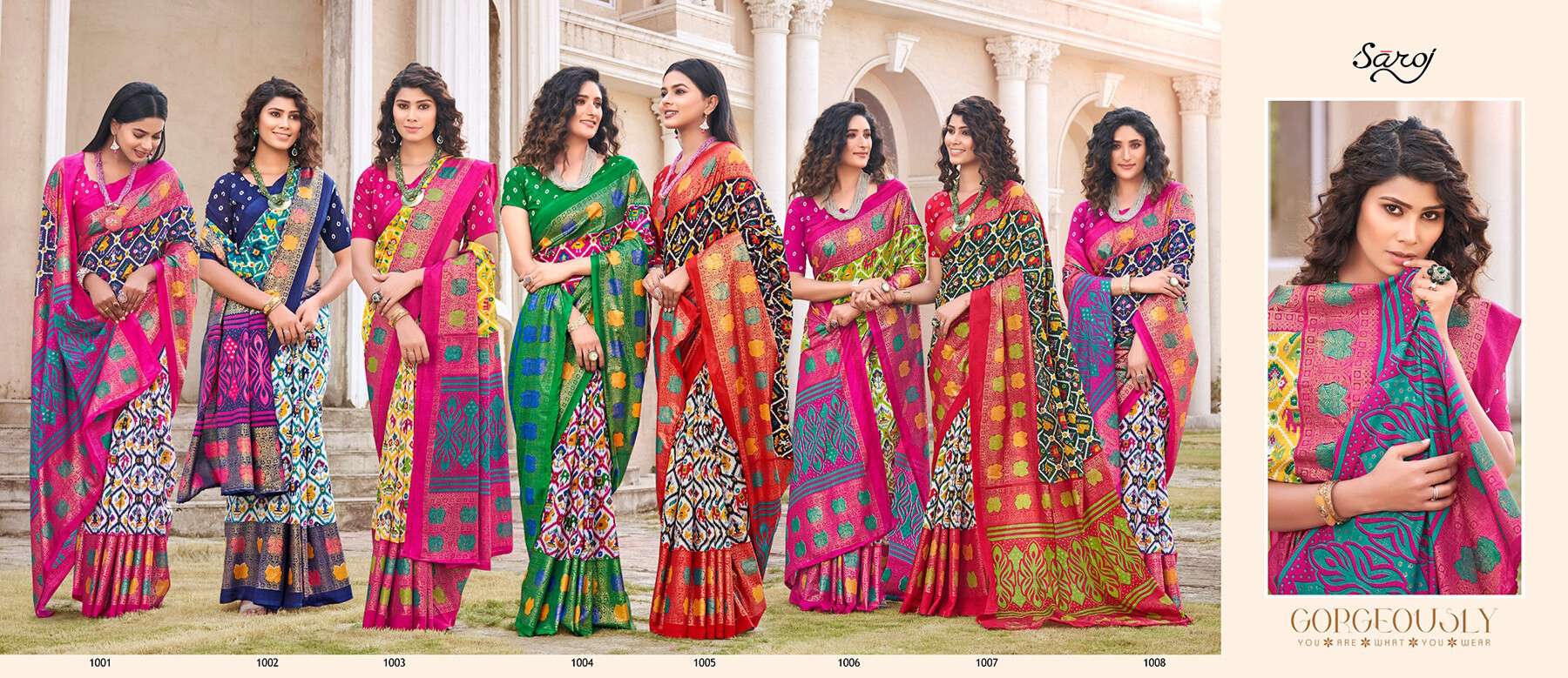 Saroj Ikkaya Vol.5 Soft cotton silk saree Saree Wholesale catalog    