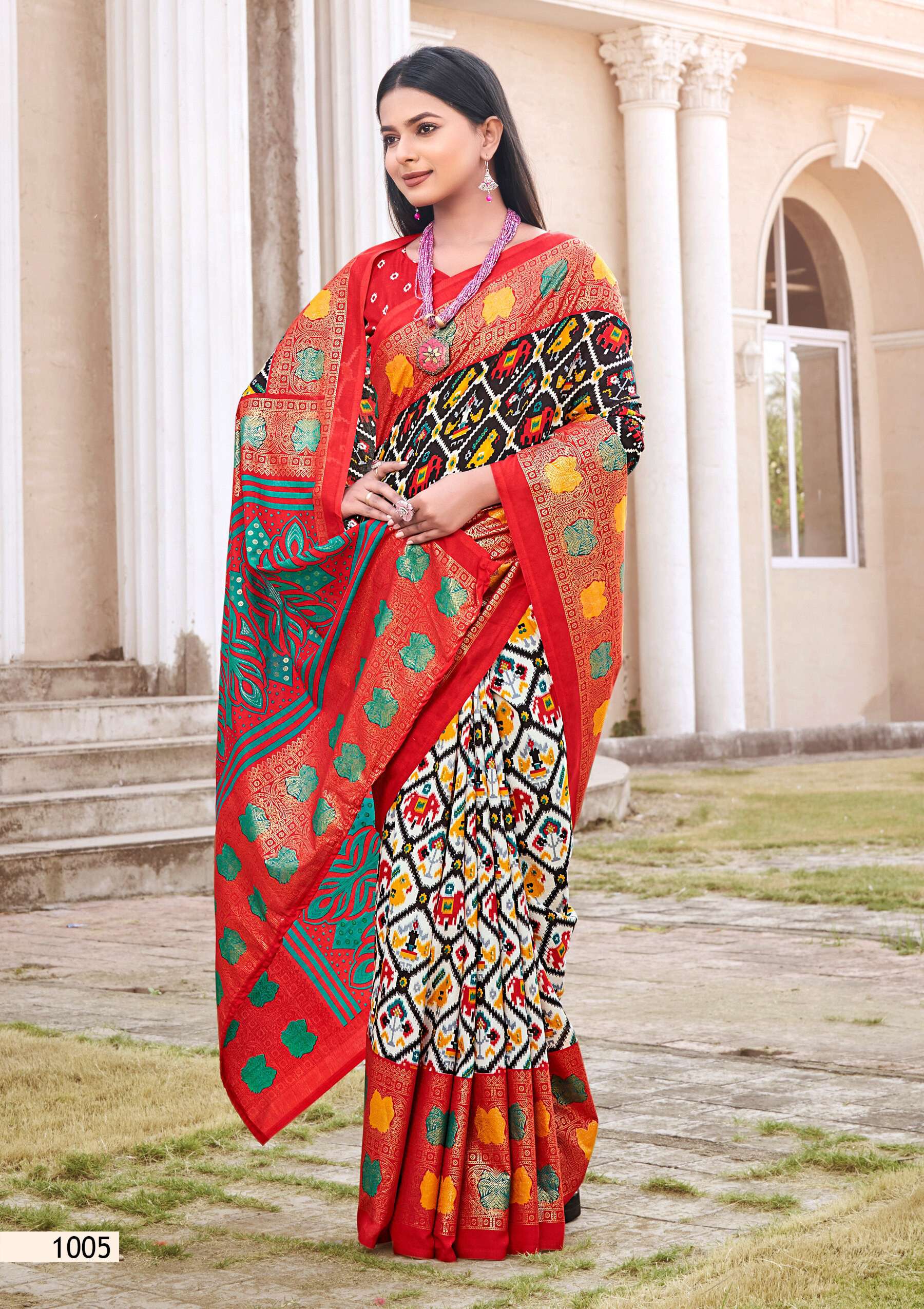 Saroj Ikkaya Vol.5 Soft cotton silk saree Saree Wholesale catalog    