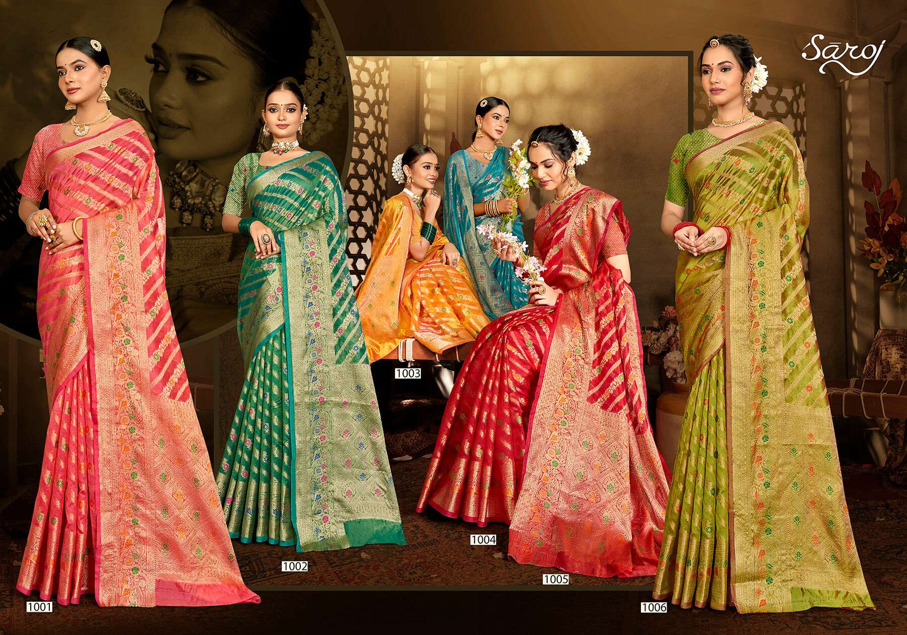 Saroj Jeevansathi vol.3 Soft organza saree Saree Wholesale catalog    