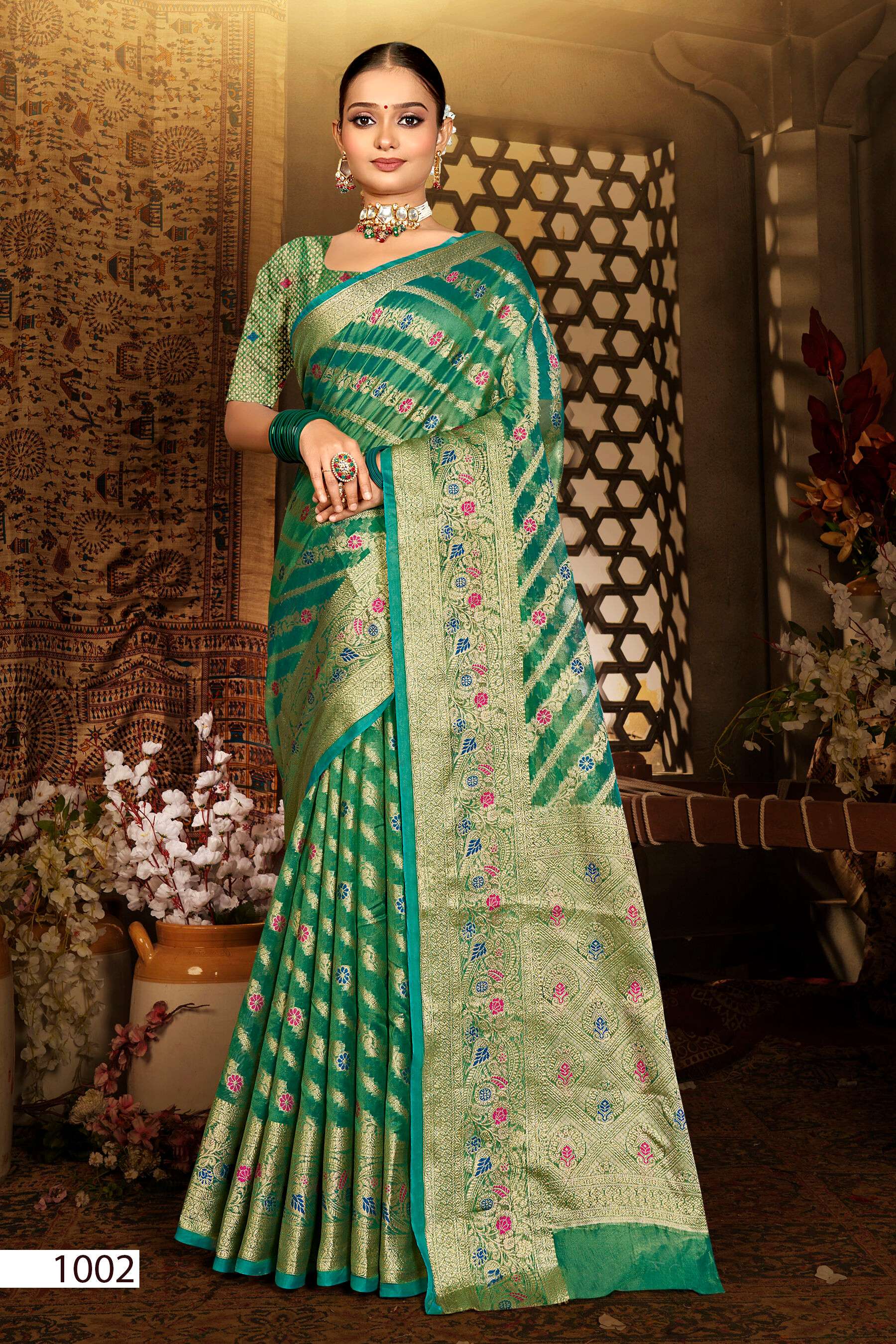 Saroj Jeevansathi vol.3 Soft organza saree Saree Wholesale catalog    