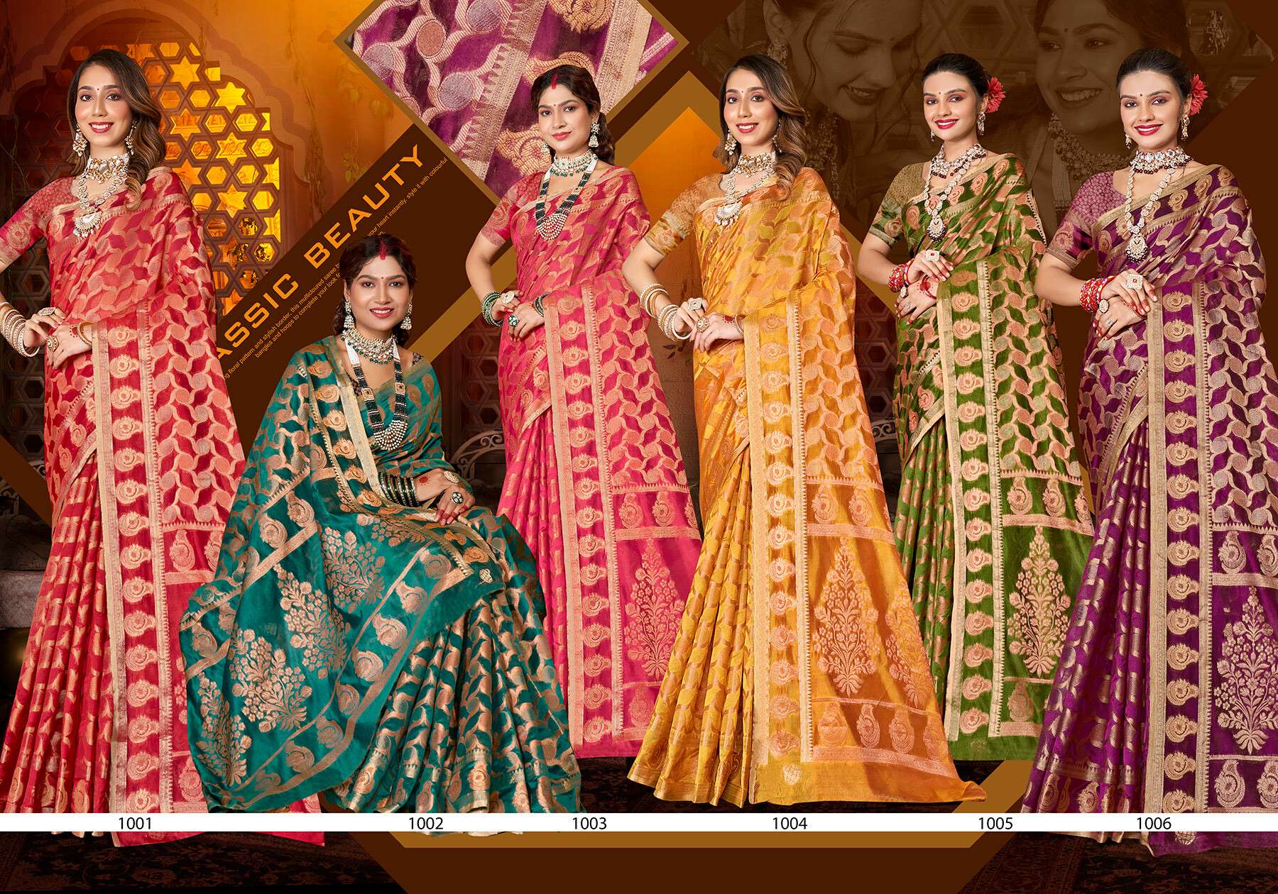 Saroj Madhubala Vol.6 Soft organza Wholesale catalog    