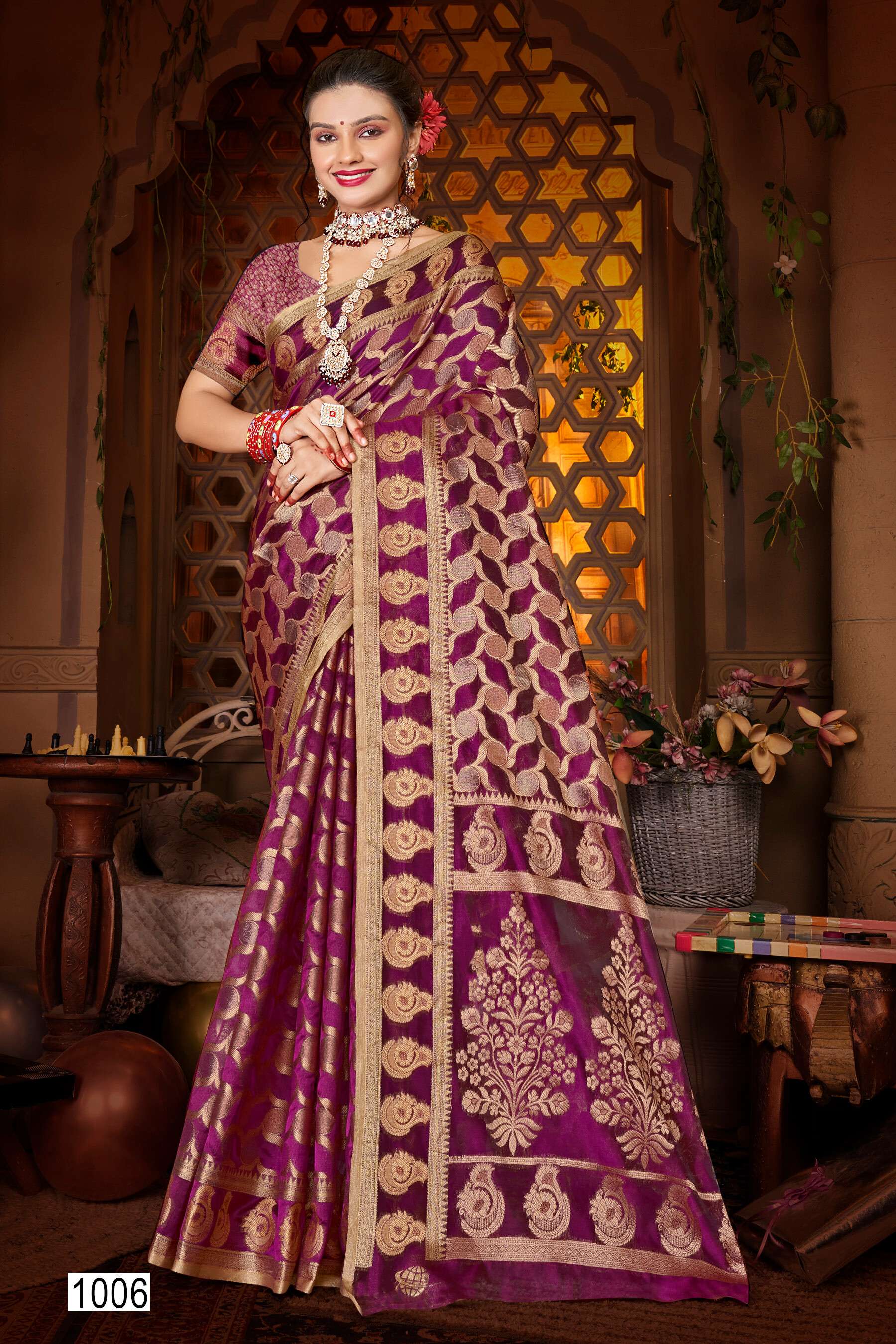 Saroj Madhubala Vol.6 Soft organza Wholesale catalog    