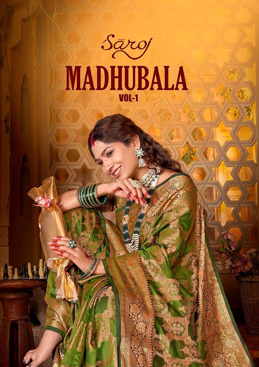 Saroj  Madhubala Vol - 1 Soft organza saree Wholesale catalog    