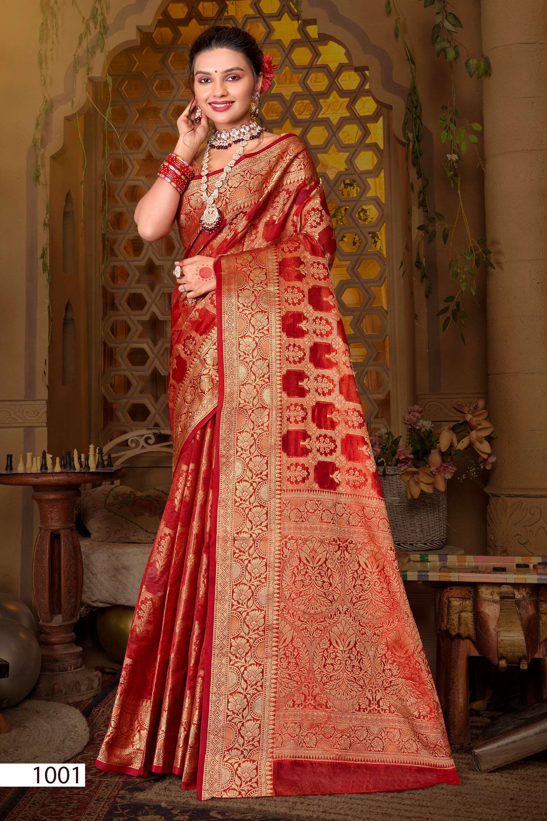 Saroj  Madhubala Vol - 1 Soft organza saree Wholesale catalog    