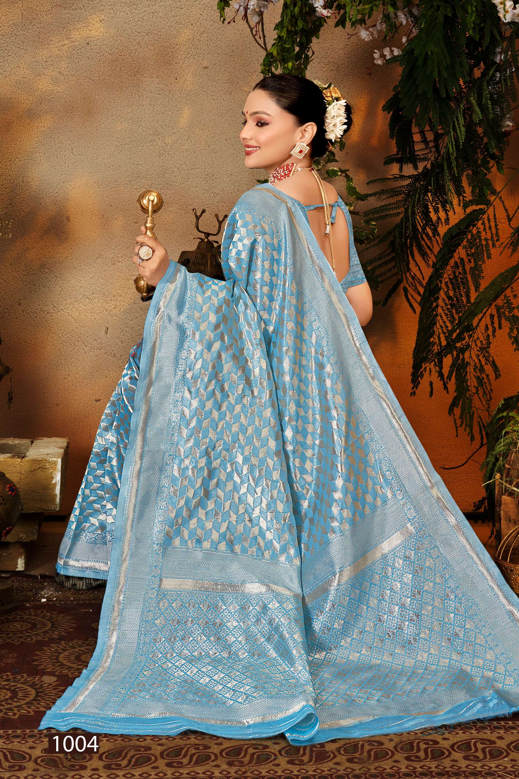 Saroj Pankhudi vol.7 Soft cotton linen with heavy rich pallu Saree Wholesale catalog    