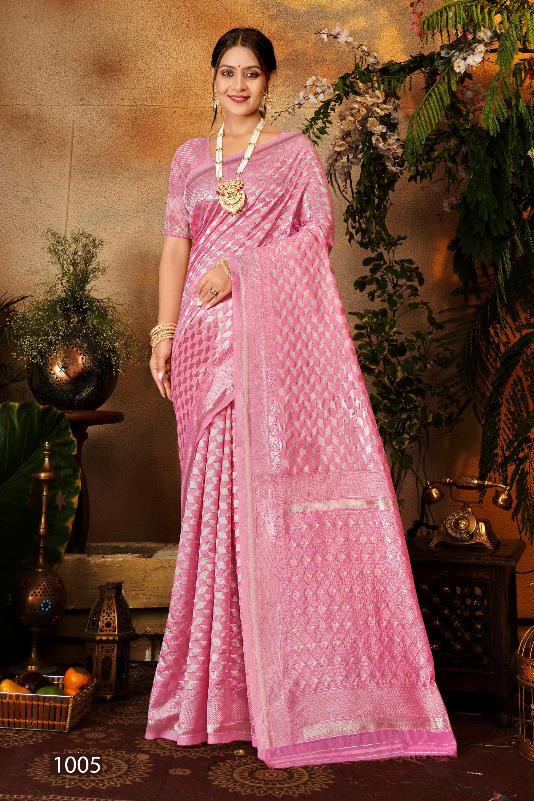 Saroj Pankhudi vol.7 Soft cotton linen with heavy rich pallu Saree Wholesale catalog    