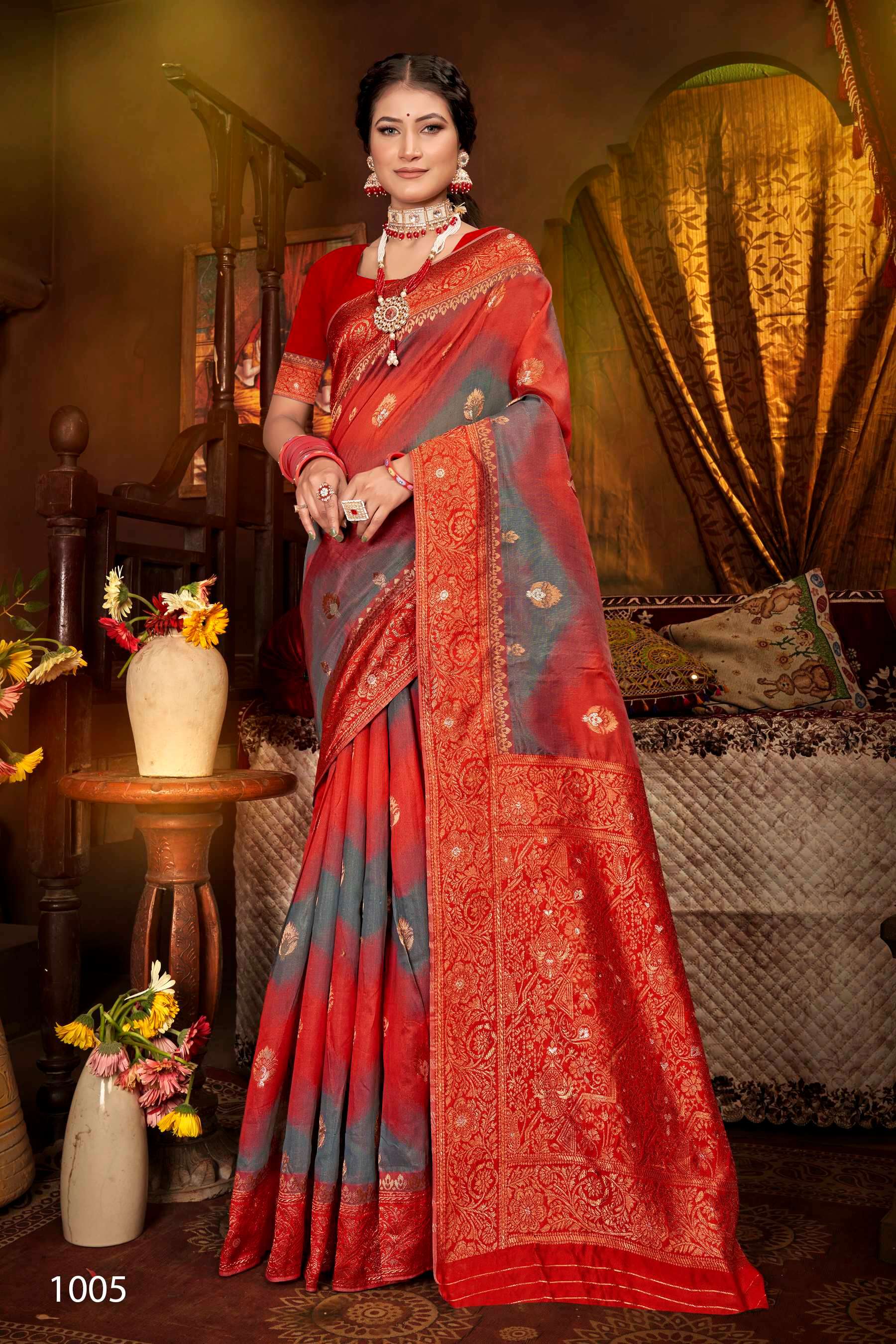Saroj Samyukta vol.2 Soft cotton saree with meena Saree Wholesale catalog    