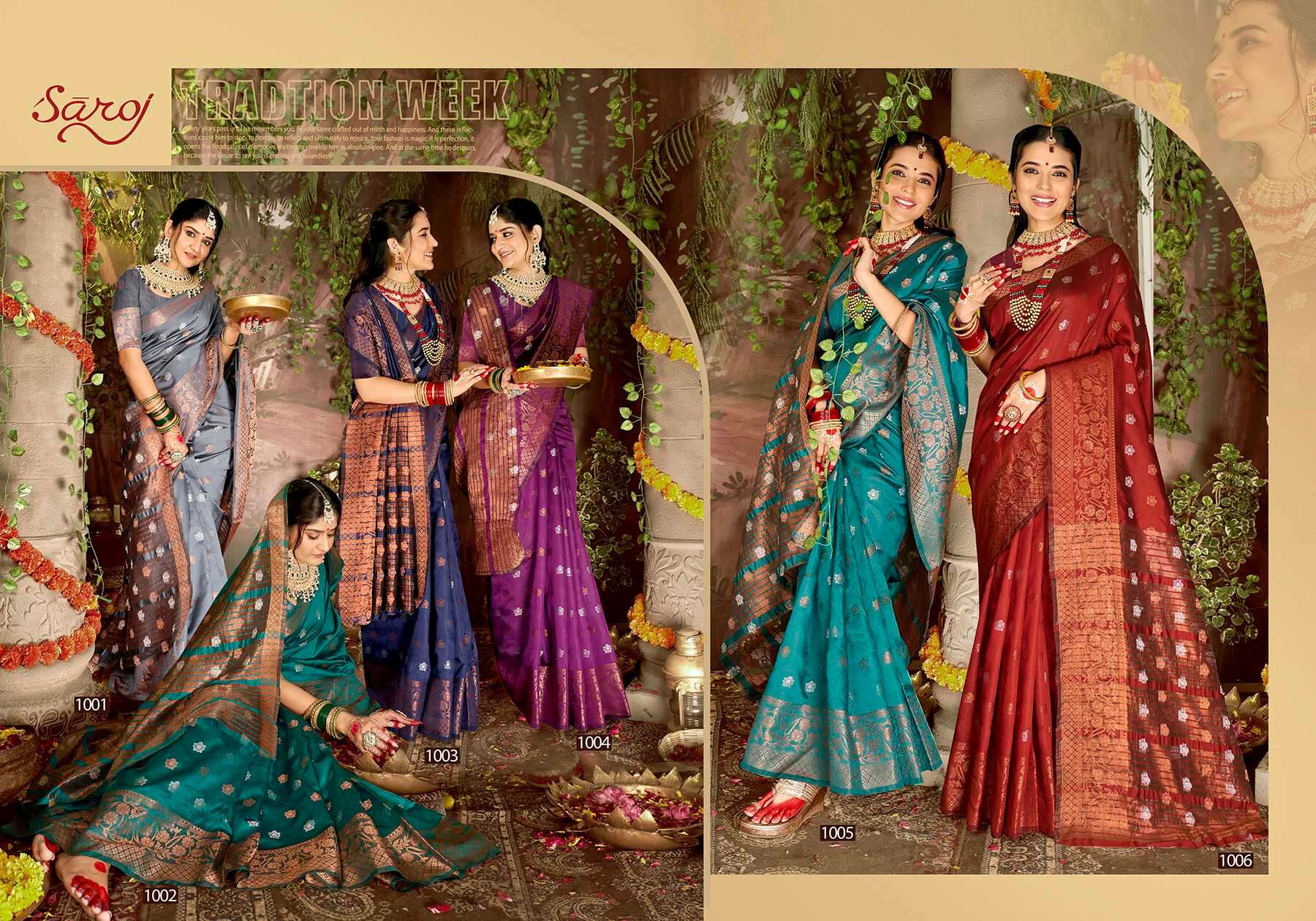 Saroj Sarswati Vol.4 Soft silk saree Saree Wholesale catalog    