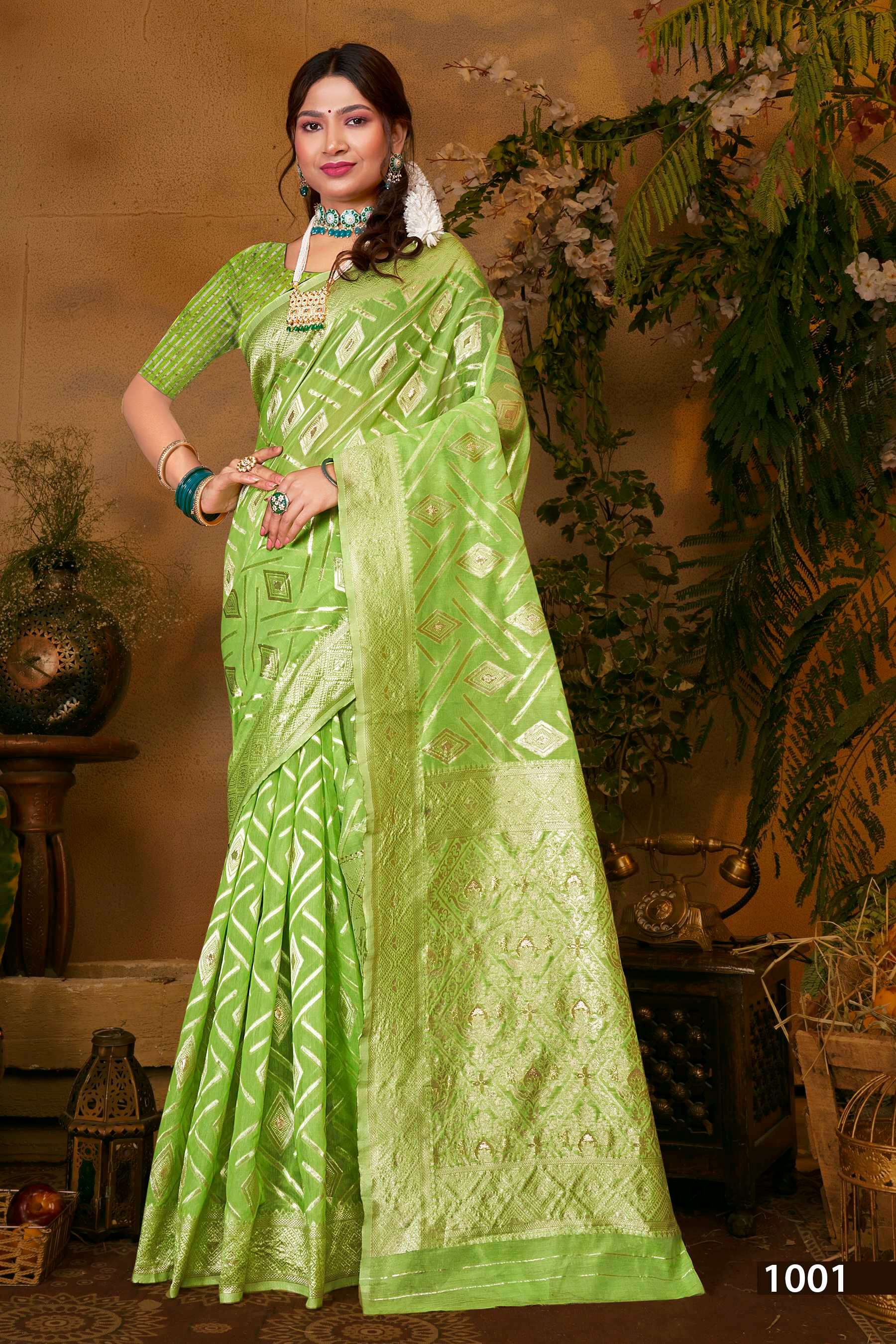 Saroj Virasat Cotton vol.6 Soft cotton with heavy rich pallu Saree Wholesale catalog    