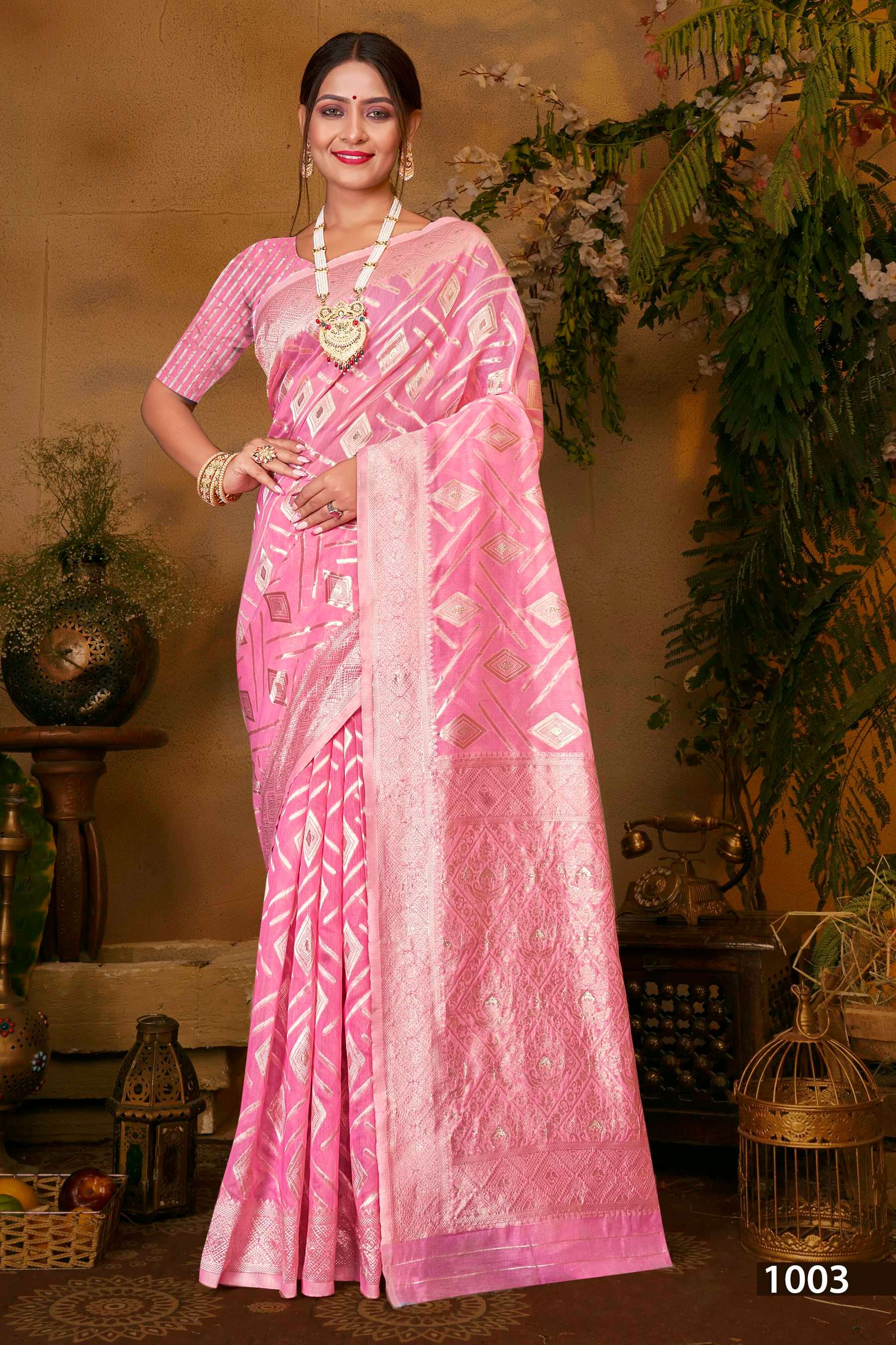 Saroj Virasat Cotton vol.6 Soft cotton with heavy rich pallu Saree Wholesale catalog    