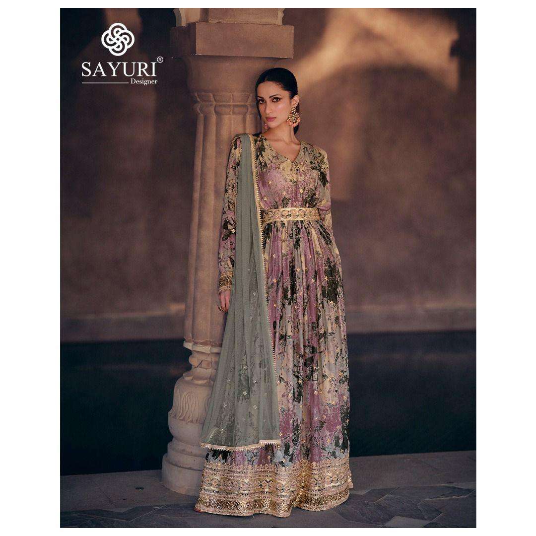 Sayuri Kesar Georgette Designer Salwar Kameez Wholesale catalog