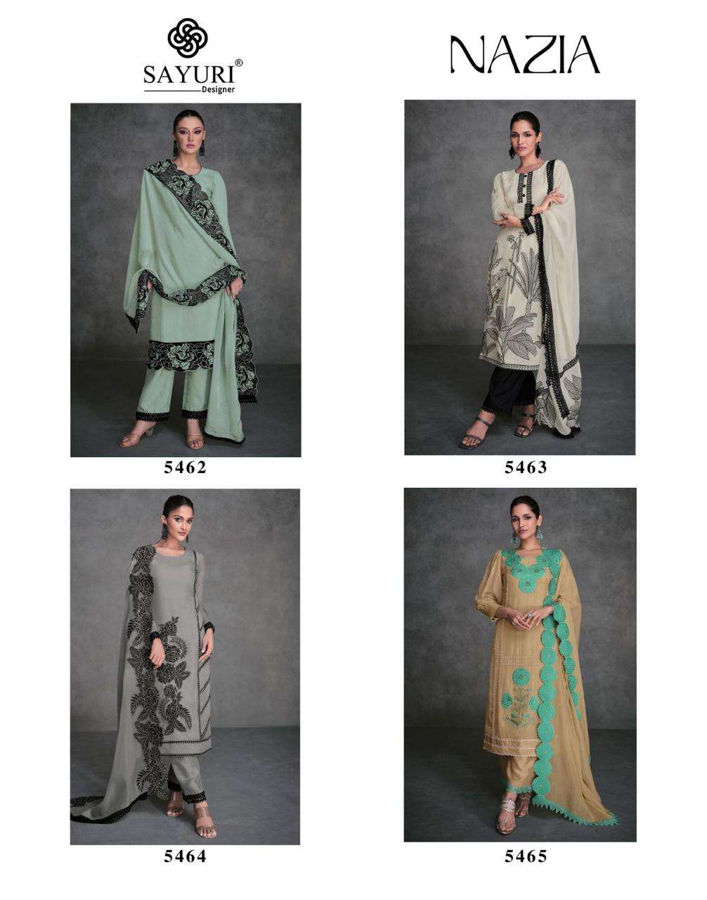Sayuri Nazia Silk Top Bottom With Dupatta Kurti Wholesale catalog