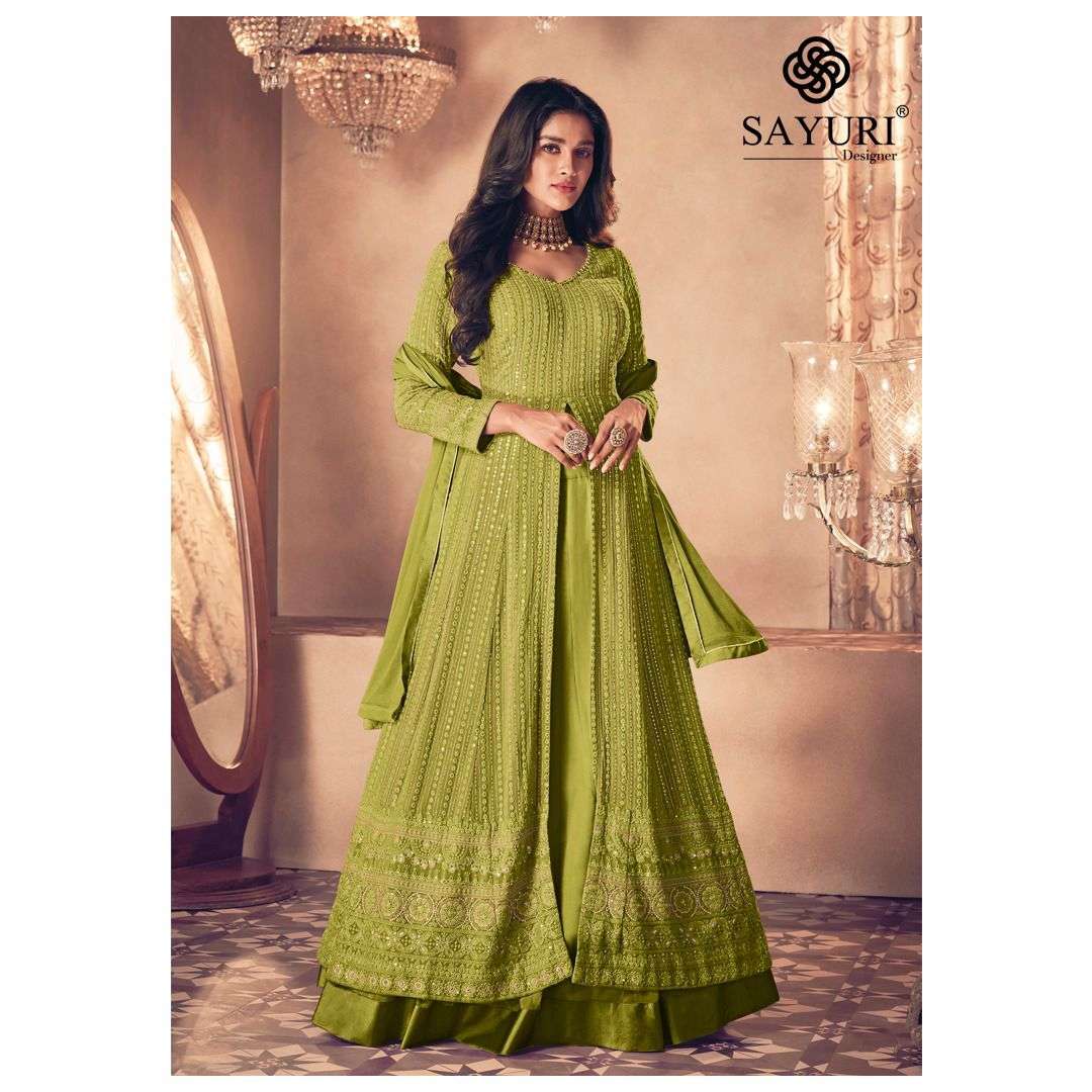 Sayuri Noor Gold Pestals Georgette Designer Salwar Suit Wholesale catalog