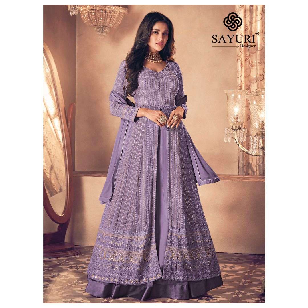Sayuri Noor Gold Pestals Georgette Designer Salwar Suit Wholesale catalog