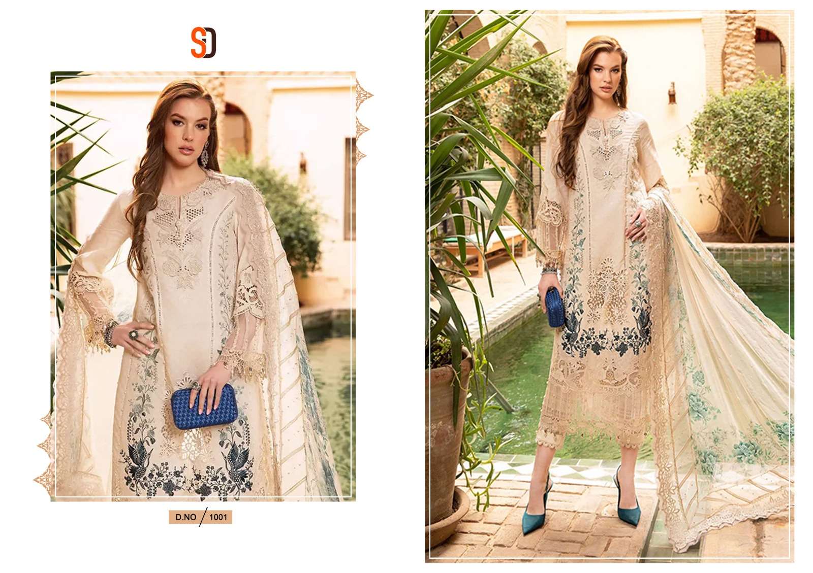 Shraddha Maria B Lawn Vol 1 Salwar Suits Wholesale catalog