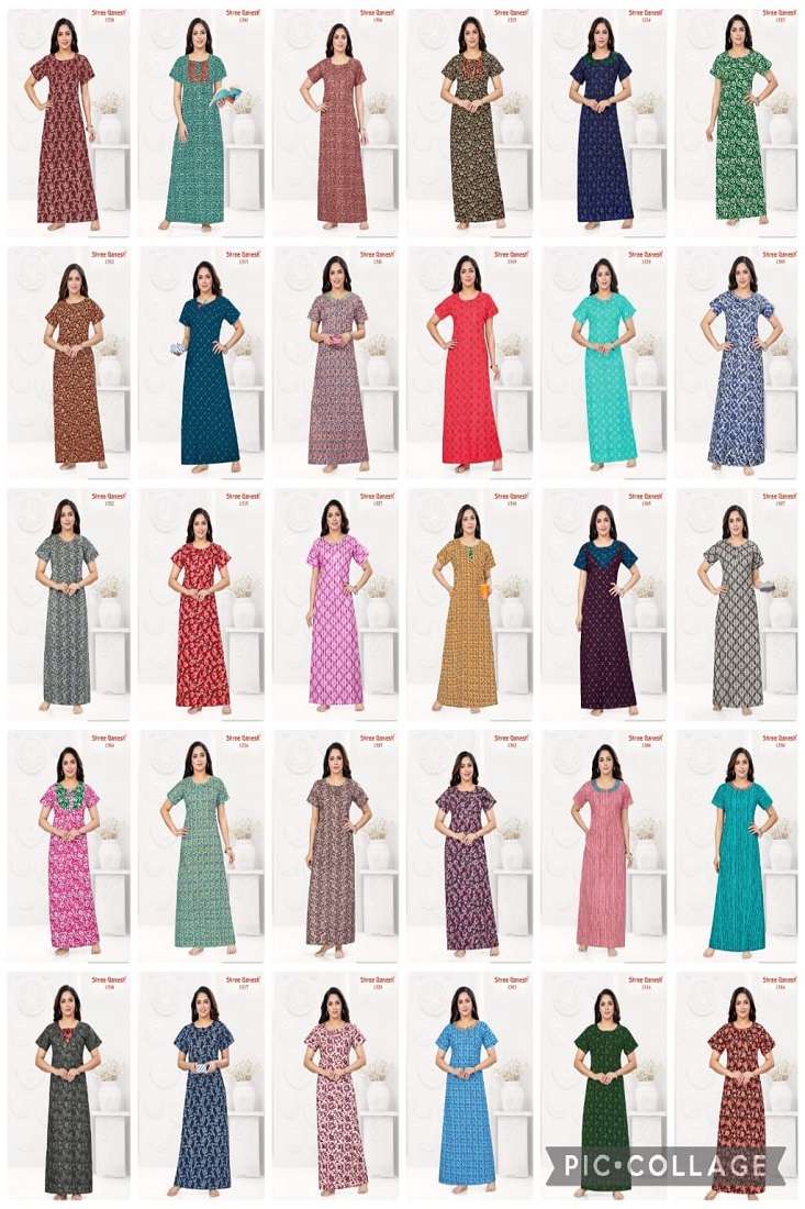 Shree Ganesh Kavya Nighties Vol-3 – Readymade - Wholesale Catalog