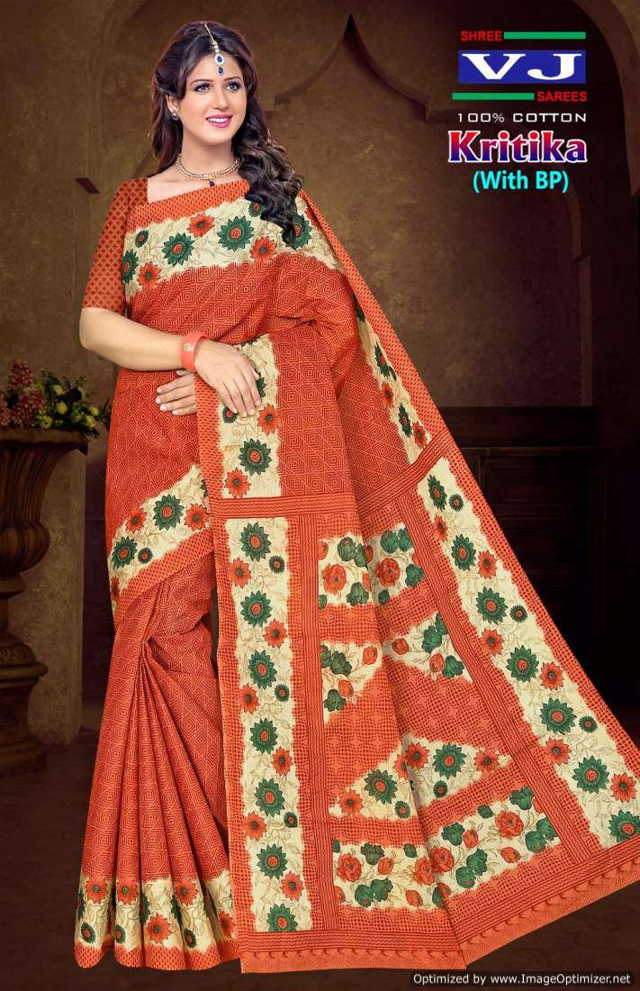Shree VJ Kritika Vol-1 – Cotton Sarees - Wholesale Catalog