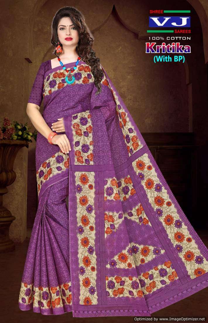 Shree VJ Kritika Vol-1 – Cotton Sarees - Wholesale Catalog