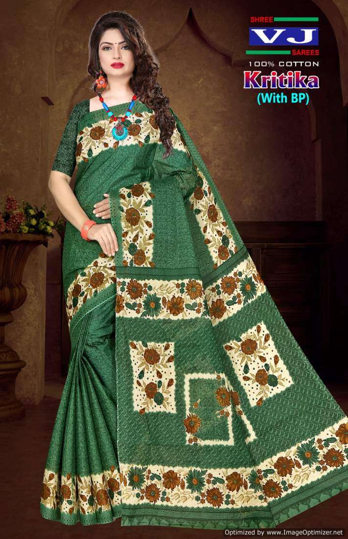Shree VJ Kritika Vol-1 – Cotton Sarees - Wholesale Catalog