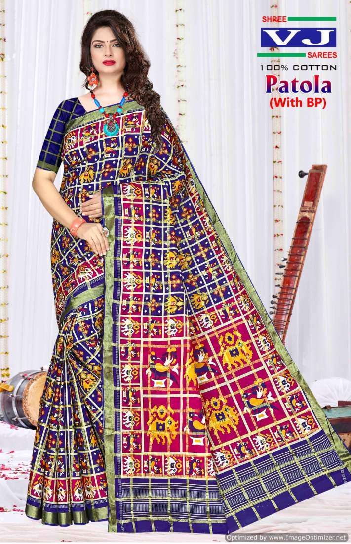 Shree VJ Patola – Cotton Sarees - Wholesale Catalog