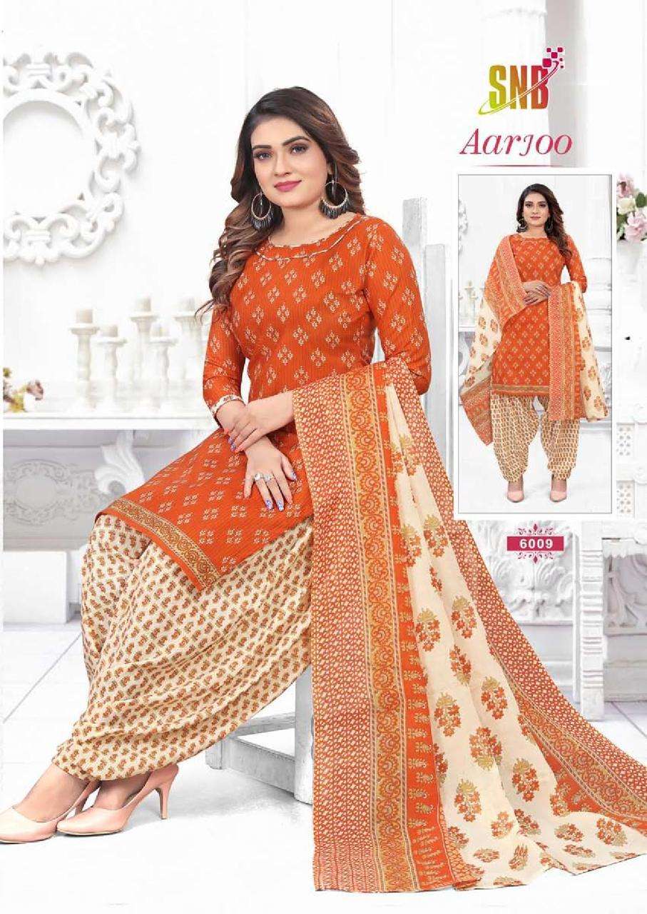 SNB TRENDY AARJOO vol -6 Dress Materials Wholesale catalog