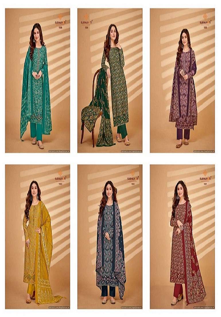 Suryajyoti Kanika Vol-1 – Dress Material - Wholesale Catalog