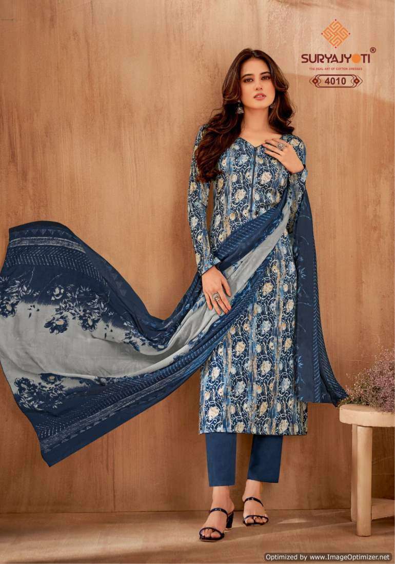Suryajyoti Naishaa Vol-40 – Dress Material - Wholesale Catalog