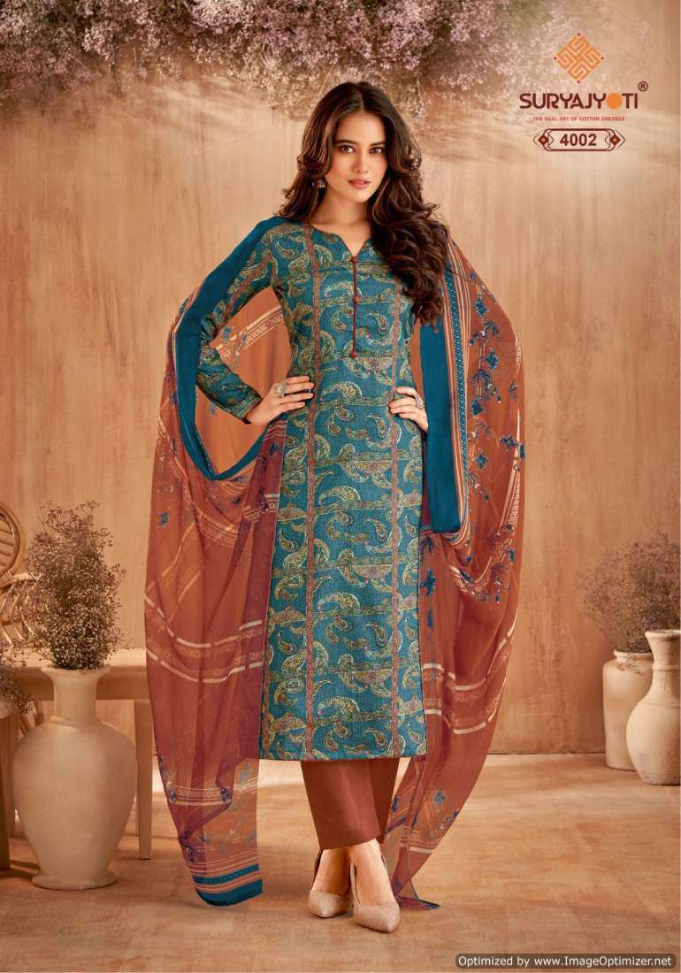 Suryajyoti Naishaa Vol-40 – Dress Material - Wholesale Catalog