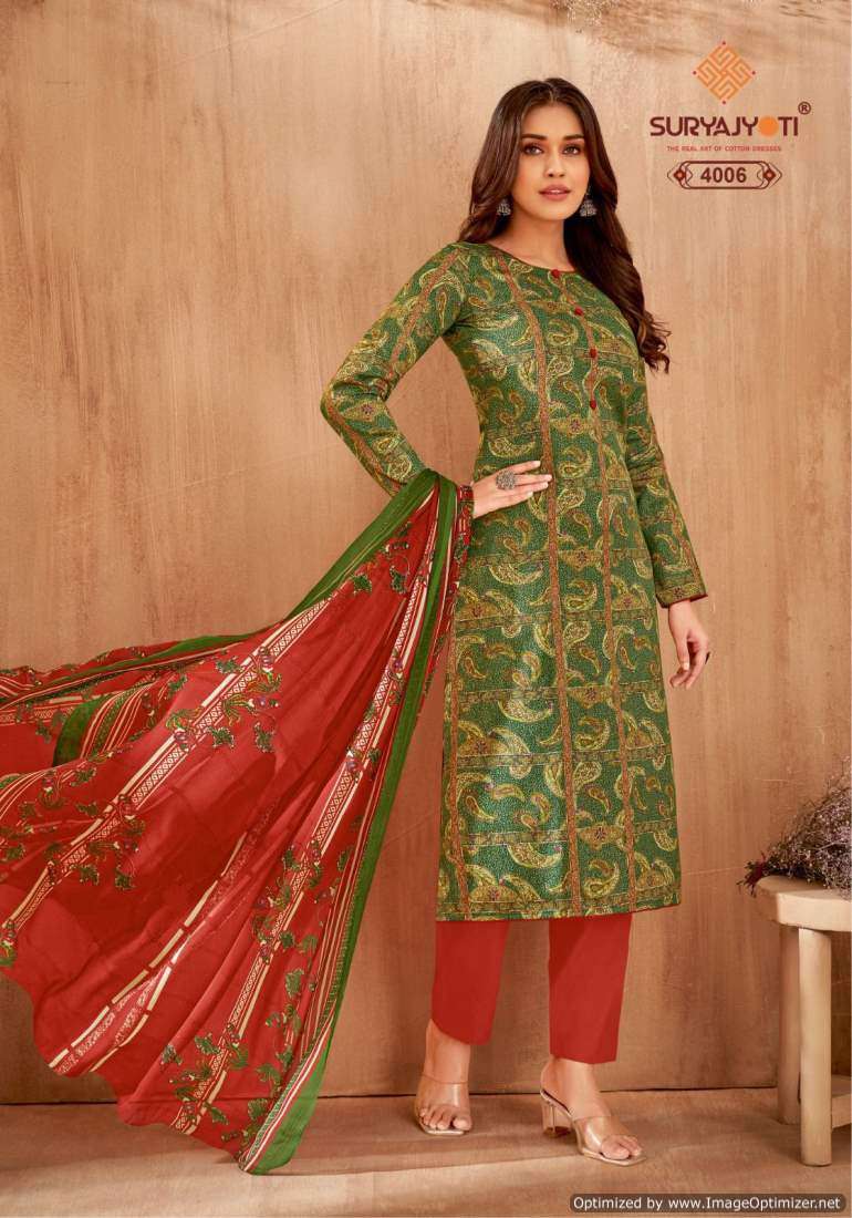 Suryajyoti Naishaa Vol-40 – Dress Material - Wholesale Catalog