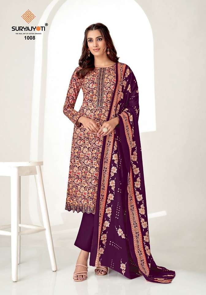 Suryajyoti Paarul Vol-1 – Cotton Dress Material  Wholesale Catalog