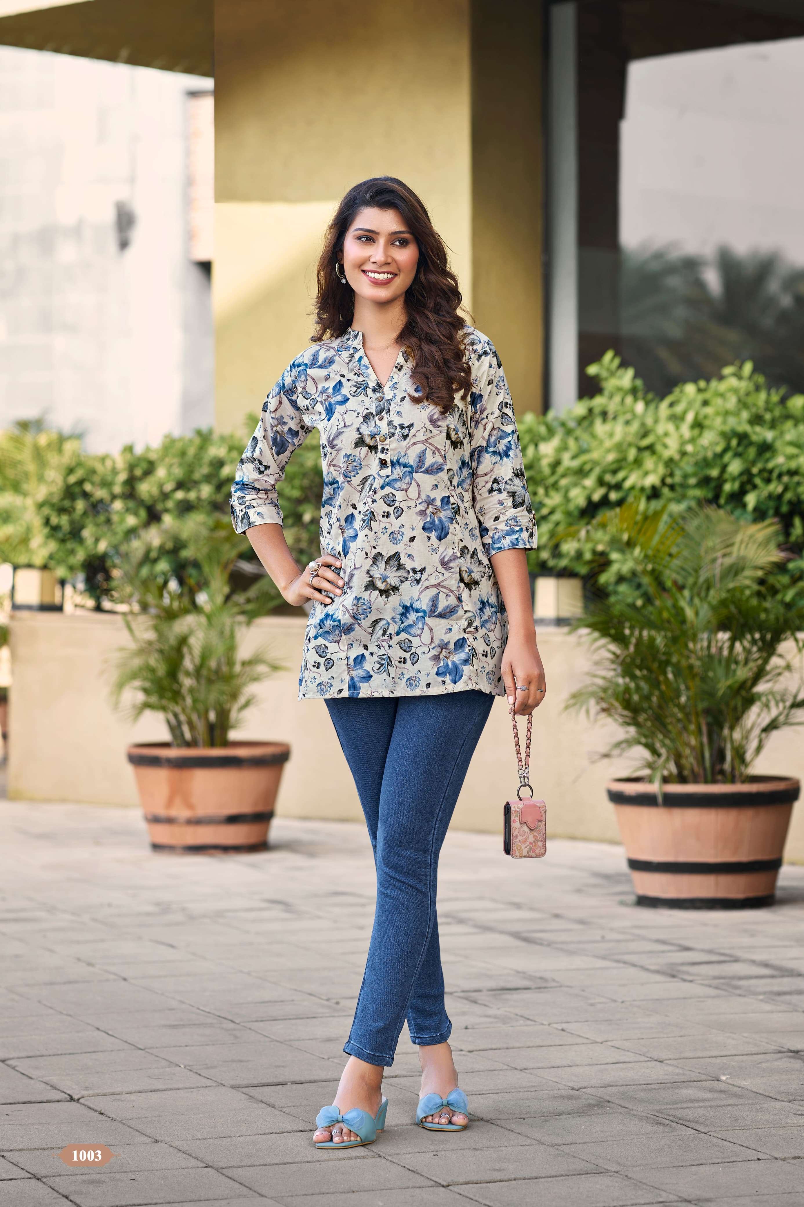 TIPS & TOPS COTTON SHORTIES Vol 04 Kurti Wholesale catalog