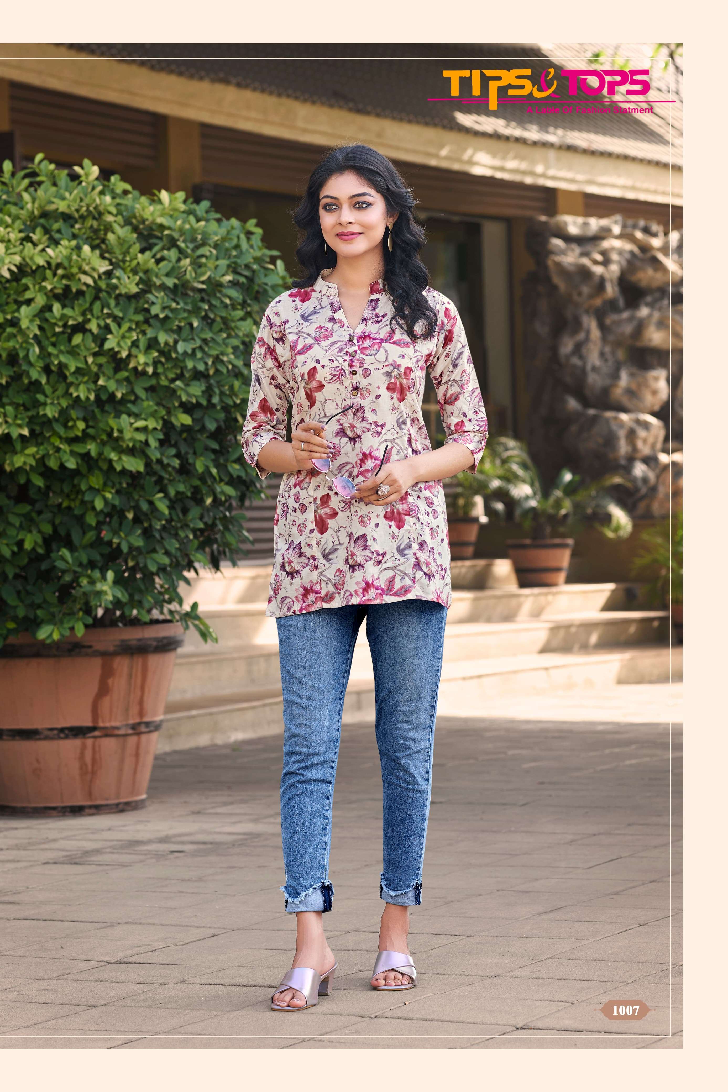 TIPS & TOPS COTTON SHORTIES Vol 04 Kurti Wholesale catalog