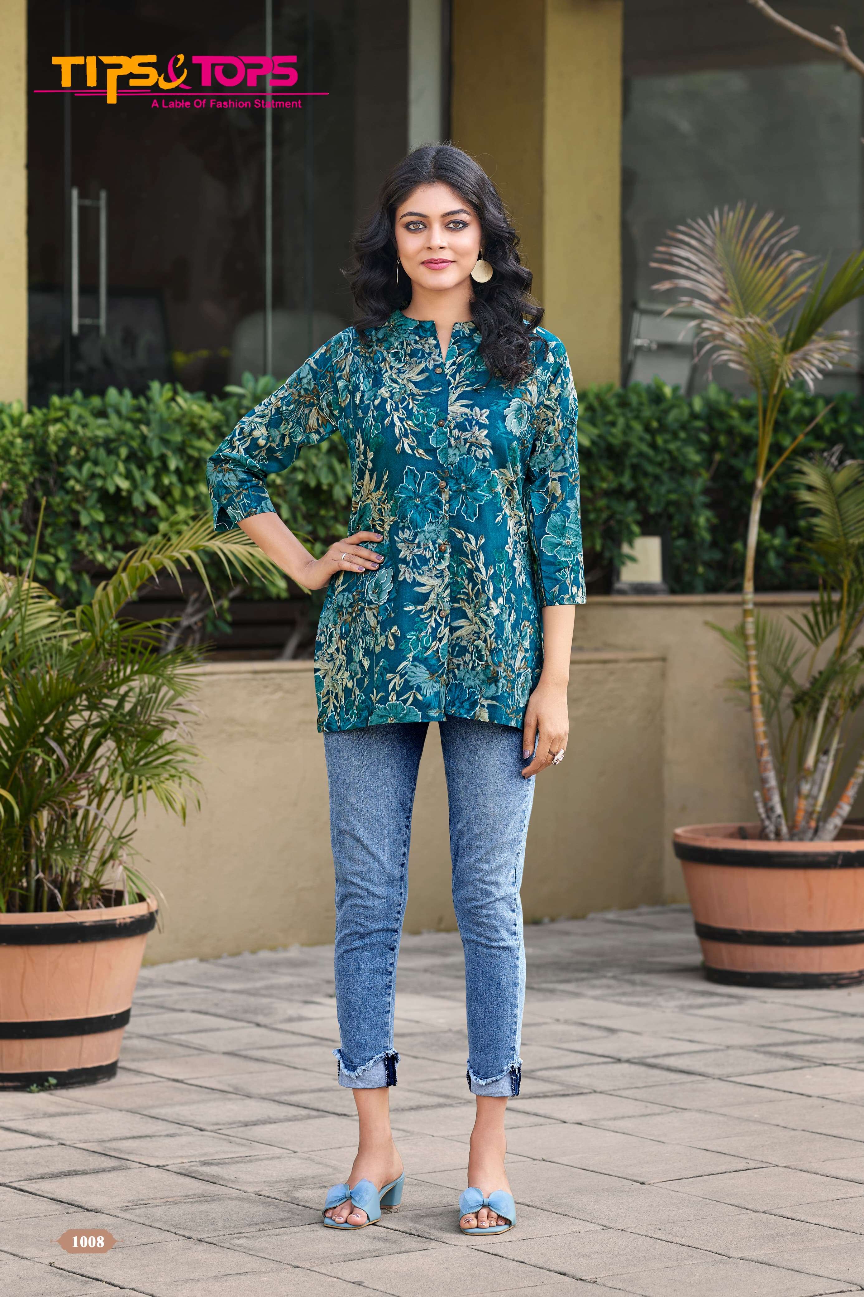 TIPS & TOPS COTTON SHORTIES Vol 04 Kurti Wholesale catalog