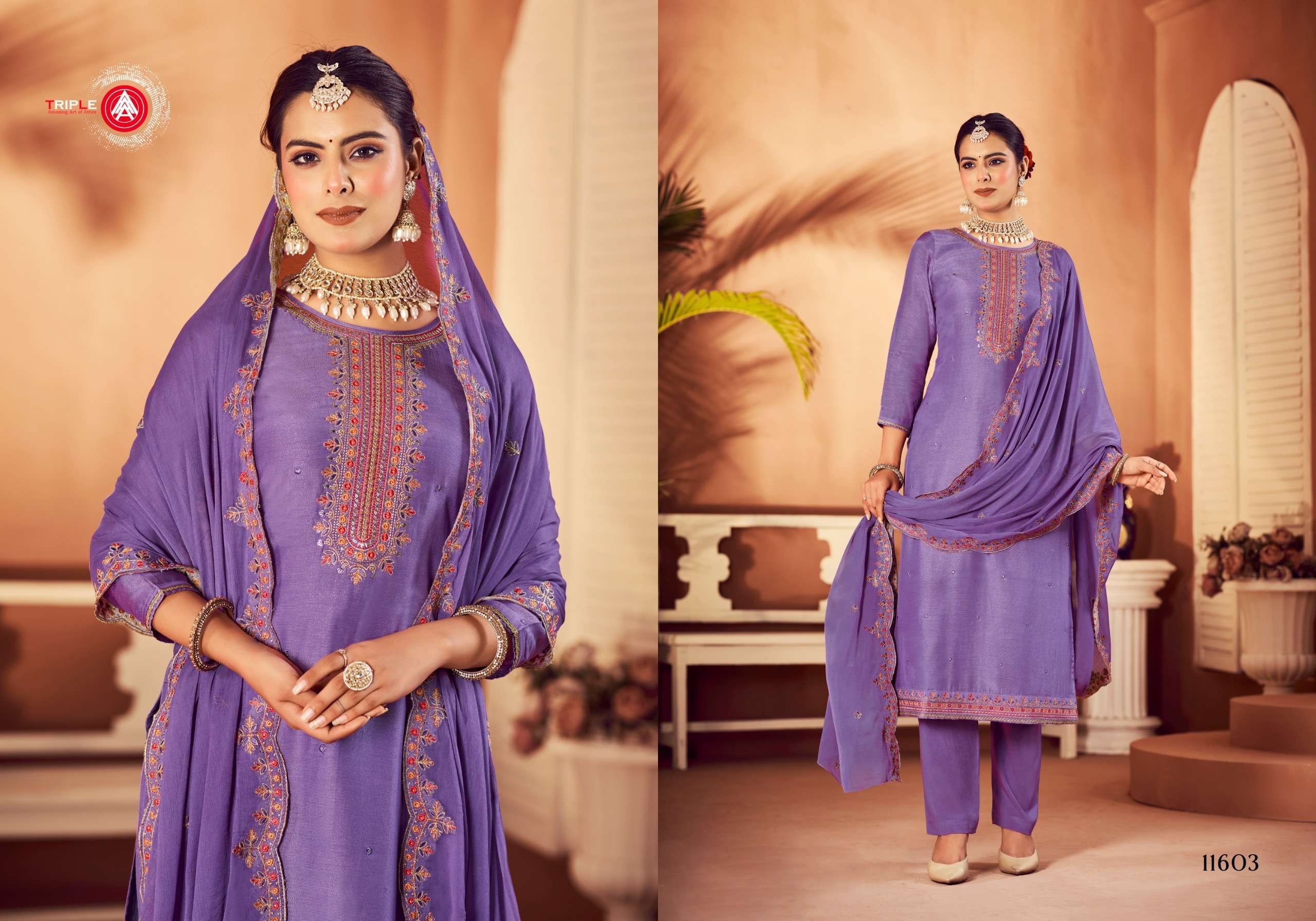 Triple Aaa Taani Muslin Designer Salwar Kameez Wholesale catalog