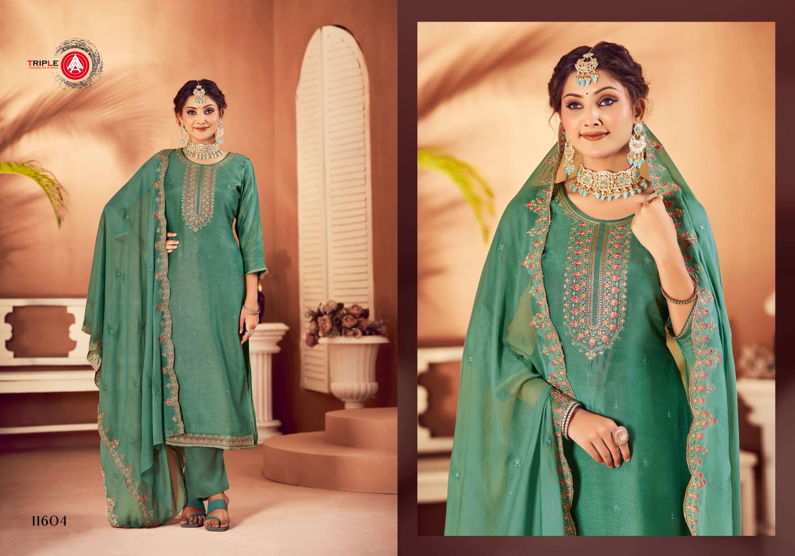Triple Aaa Taani Muslin Designer Salwar Kameez Wholesale catalog