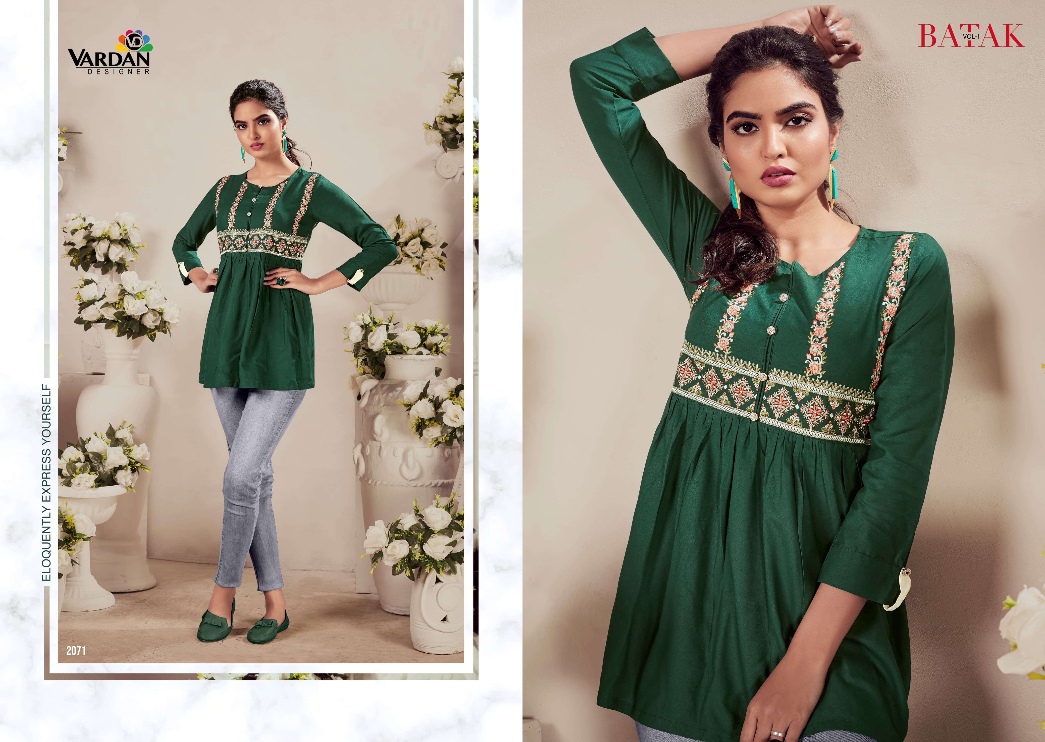 Vardan Designer BATAK- Vol- 1 Kurti Wholesale catalog