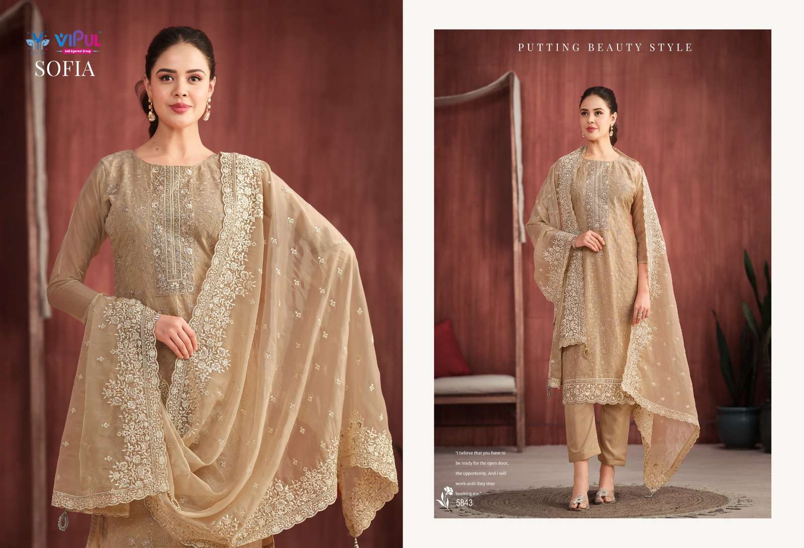 VIPUL SOFIA Dress Materials Wholesale catalog