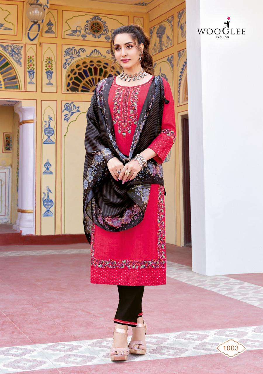 WOOGLEE SAARIKA Kurti Wholesale catalog