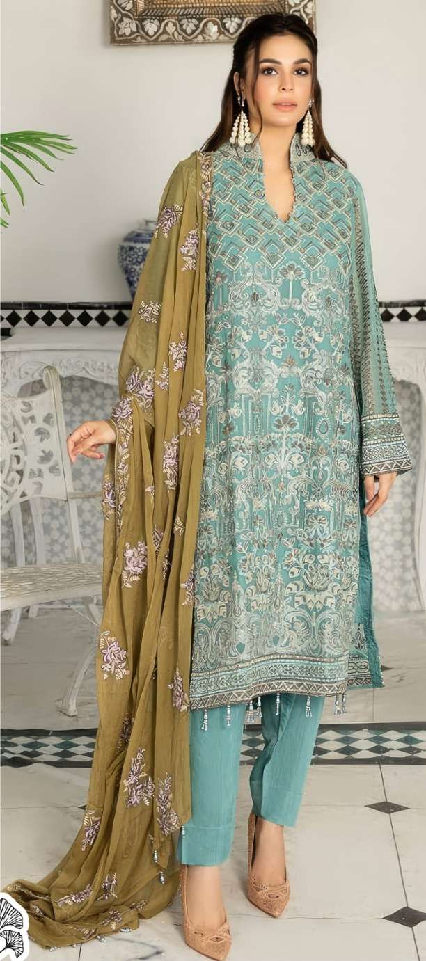 Zaha Aafreeda Vol 1 Georgette Salwar Kameez Wholesale catalog