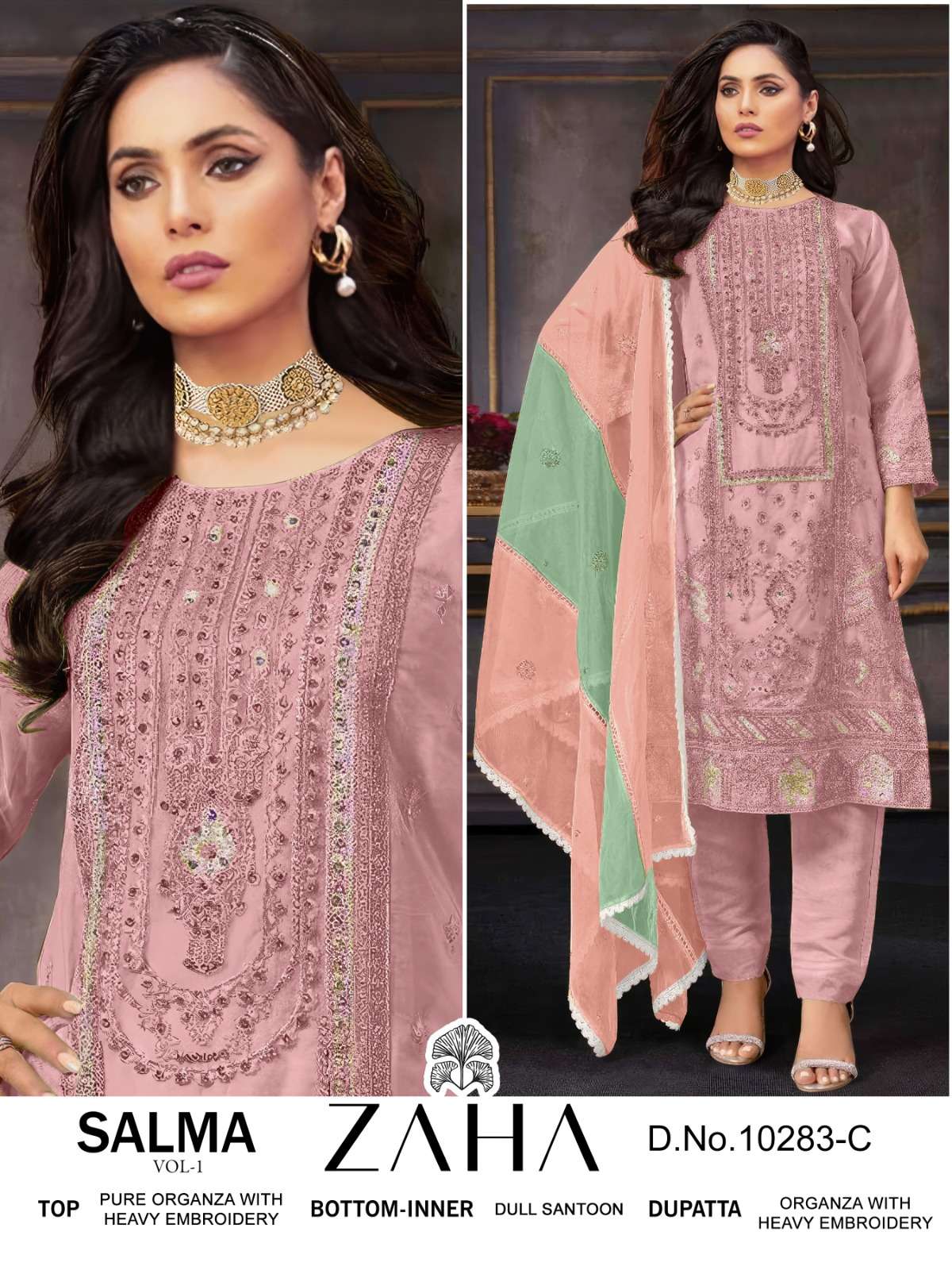 Zaha Salma Vol 1 Embroidered Salwar Kameez Wholesale catalog