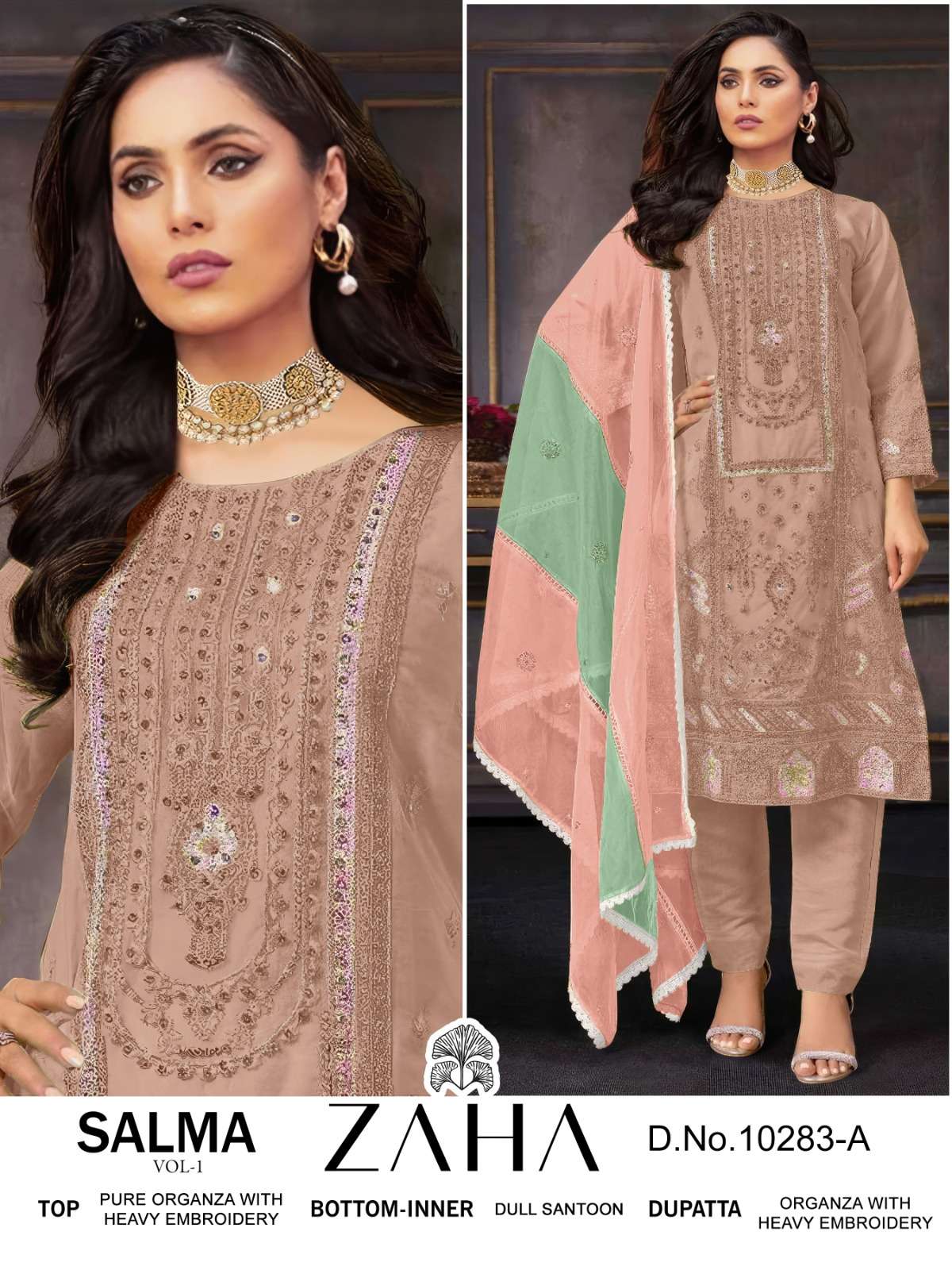 Zaha Salma Vol 1 Embroidered Salwar Kameez Wholesale catalog