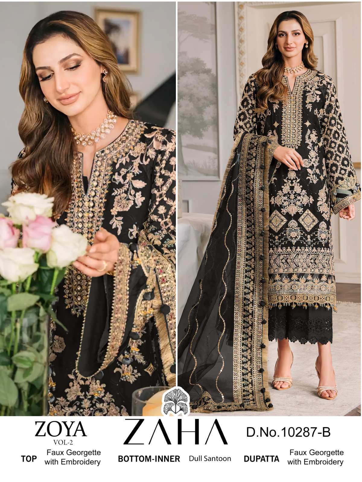 Zaha Zoya Vol 2 Georgette Salwar Kameez Wholesale catalog